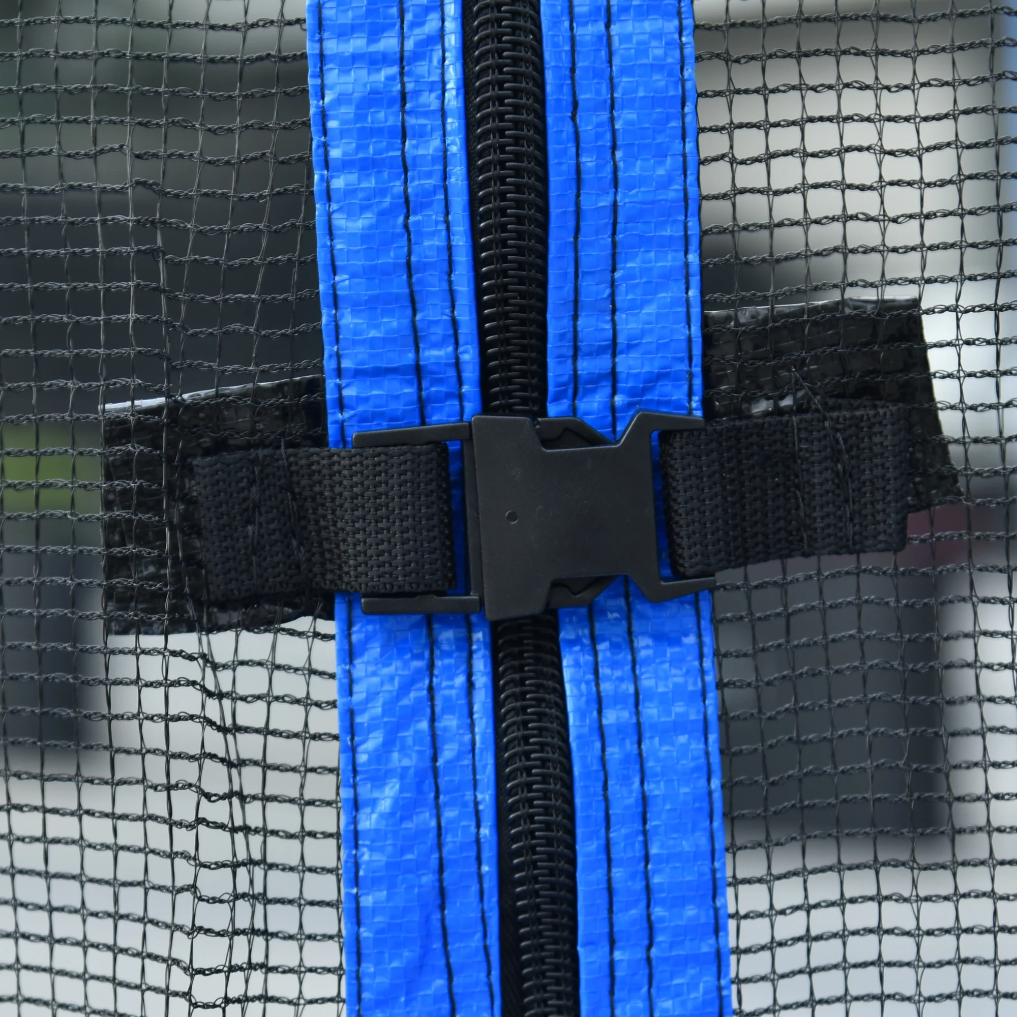 14FT Outdoor Trampoline with Safety Enclosure, Steel Tube Frame, Ladder Secure Net Heavy Duty, Blue(Round/14'/Blue) - Image 10