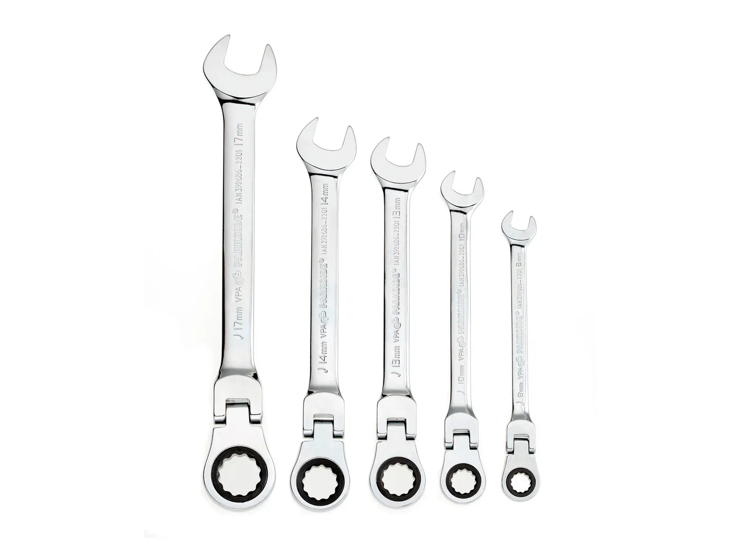 PARKSIDE Set de 5 cls mixtes  cliquet