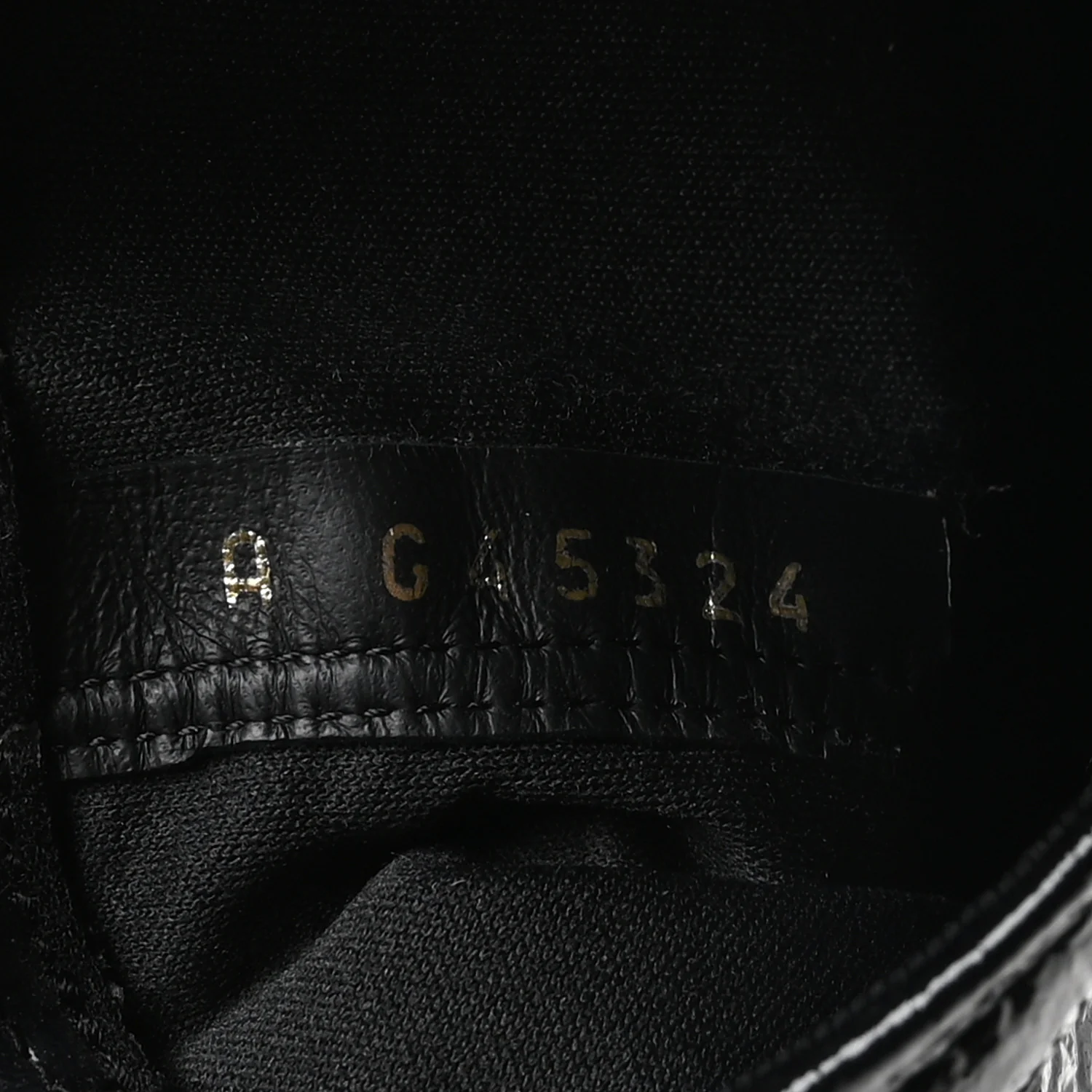 Crumpled Patent High Boots 38.5 Black