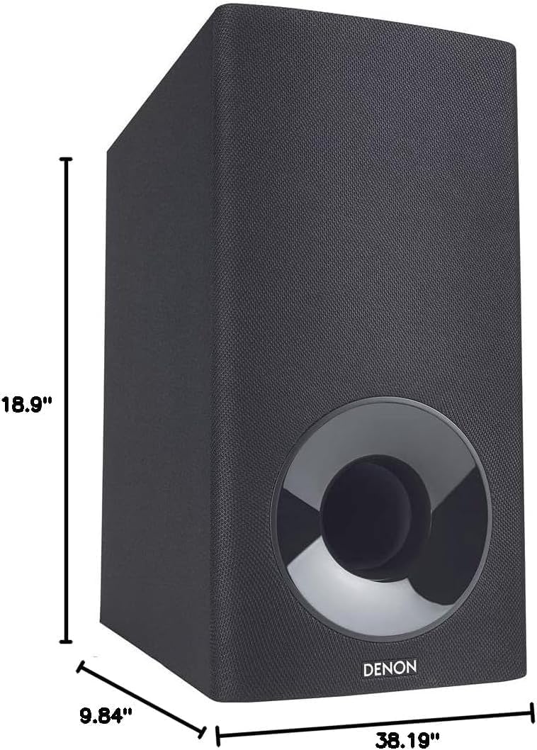Denon DHT-S316 TV Sound Bar with Subwoofer  Wireless Home Theater Soundbar System | Virtual Surround Sound Technology | Wall-Mountable | Bluetooth Compatibility | Smart & Slim-Profile | Black