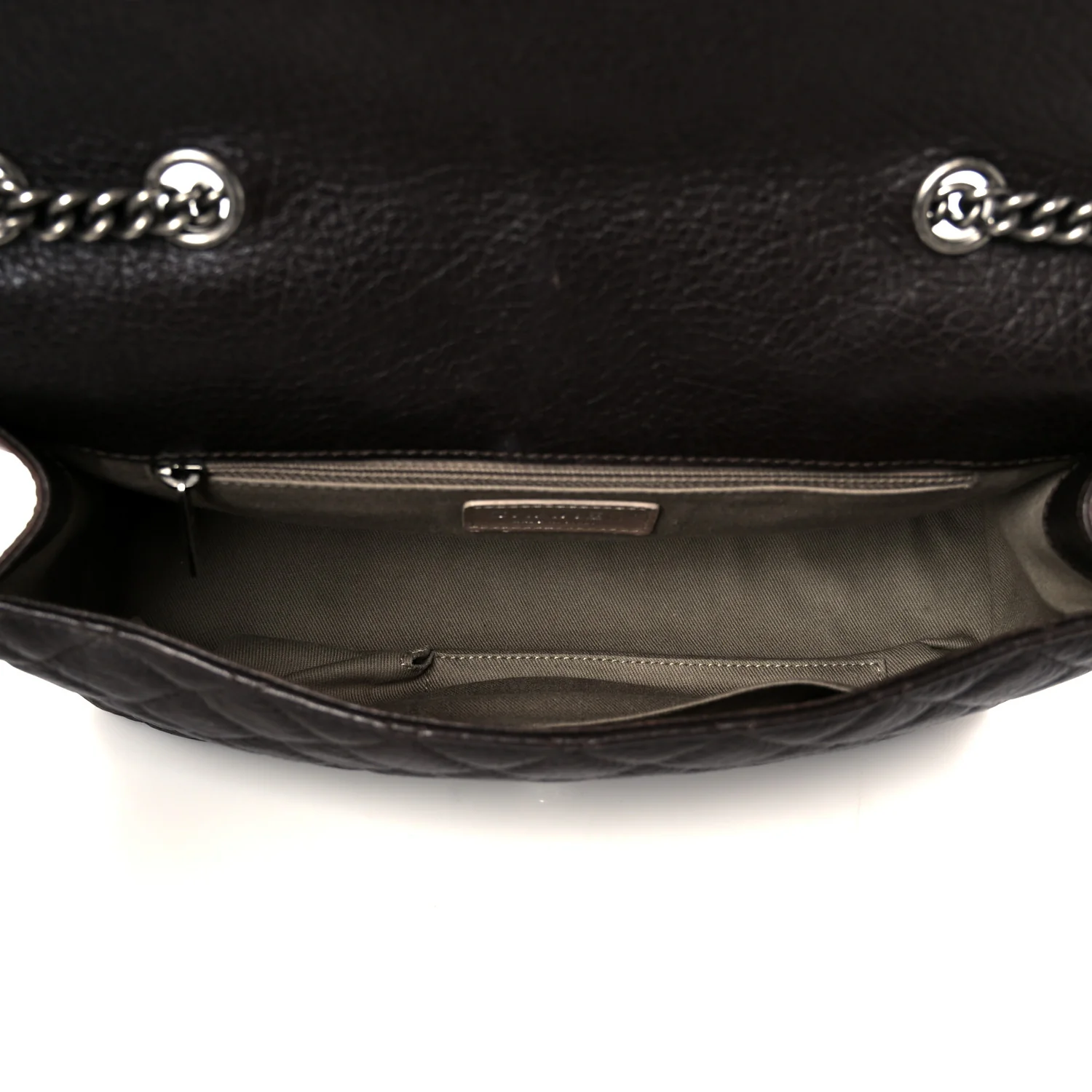 Calfskin Lambskin Studded Paris Dallas Texan Flap Brown Black
