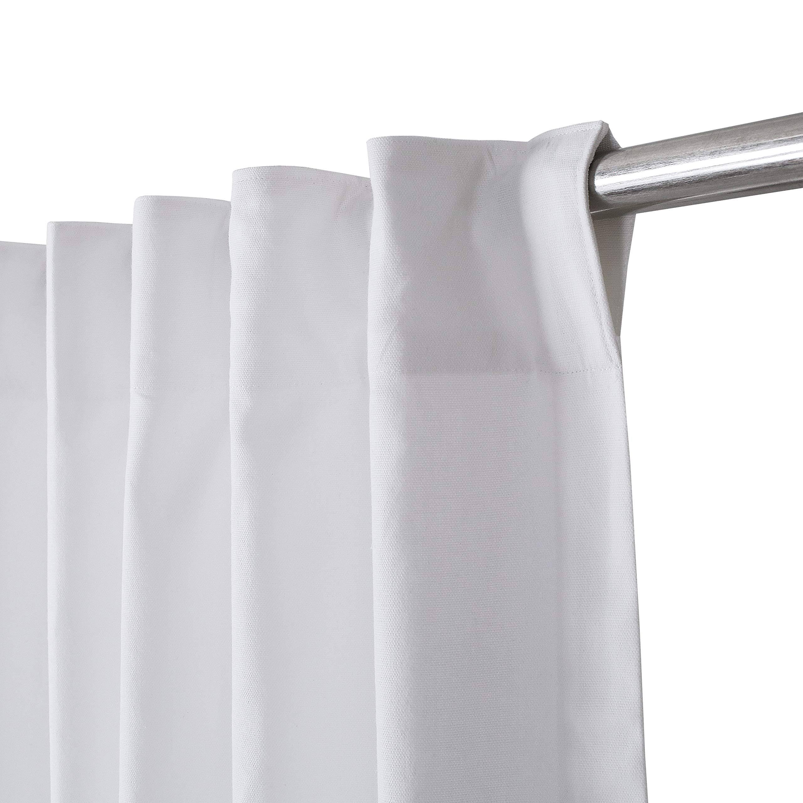 Bedding Craft White Cotton Curtains for Window Bedroom Drapes and Home