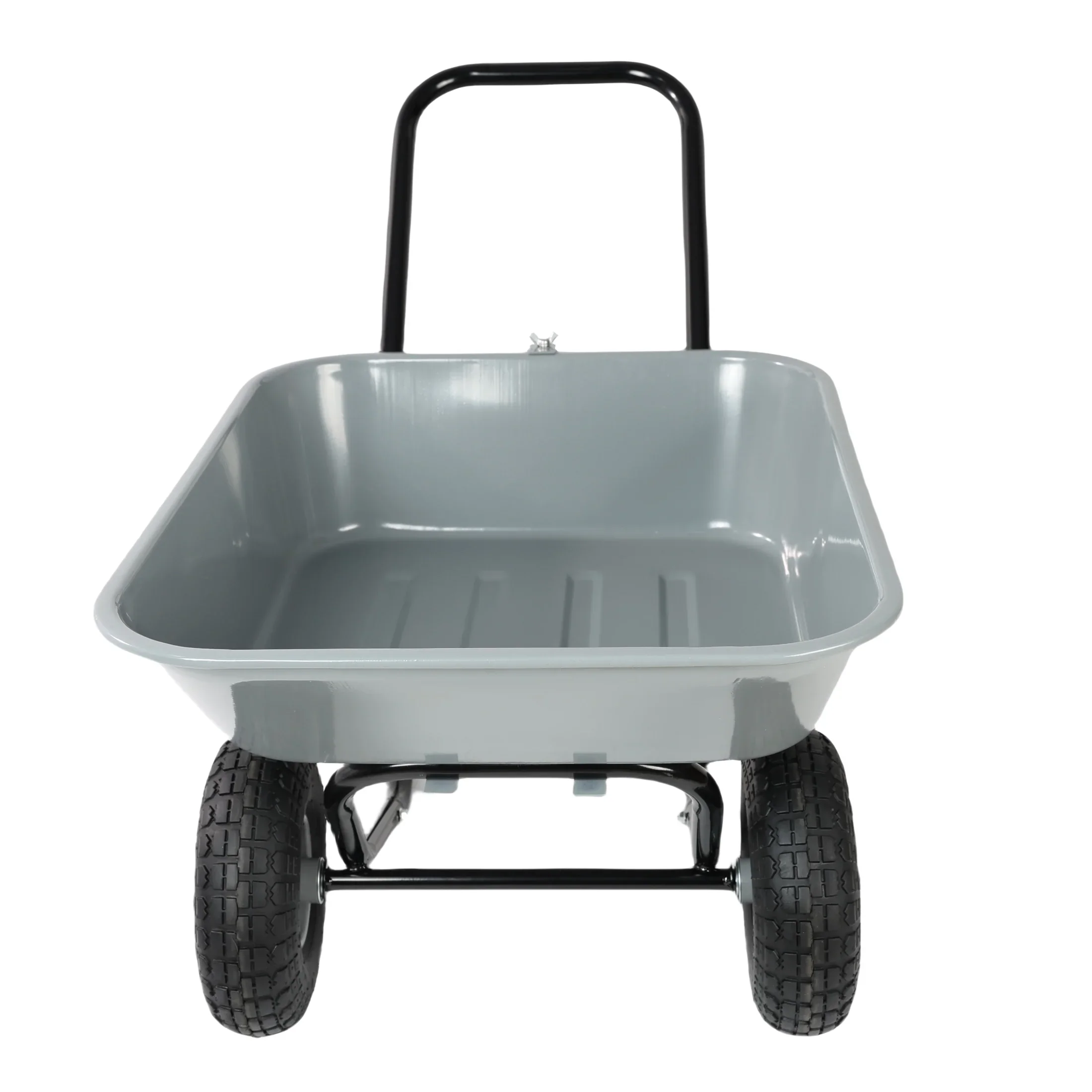 Unbranded Garden Cart with 10-Inch Pneumatic Wheels, Yellow and Black