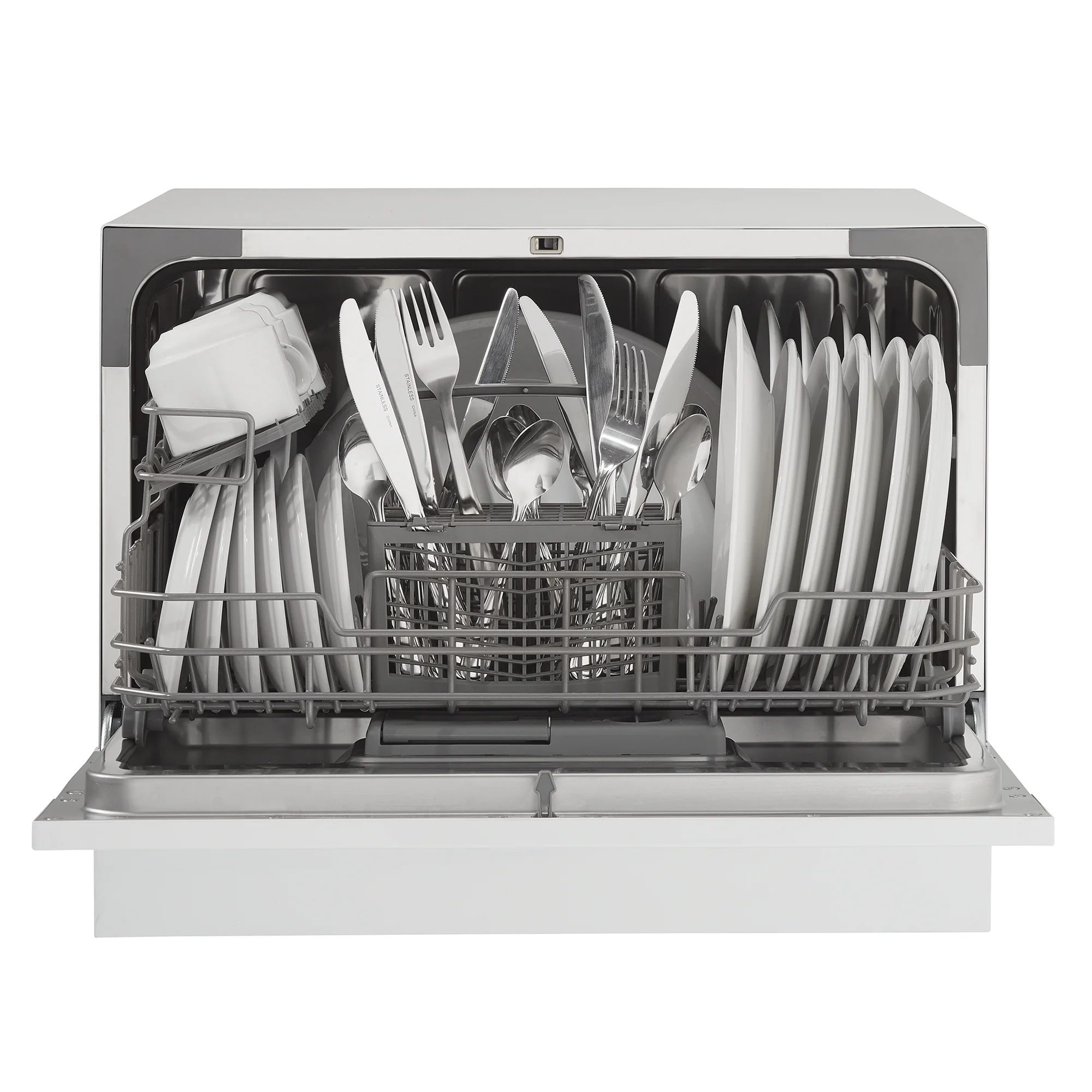 6 Place Setting Countertop Dishwasher in White (DDW621WDB)(White) - Image 5