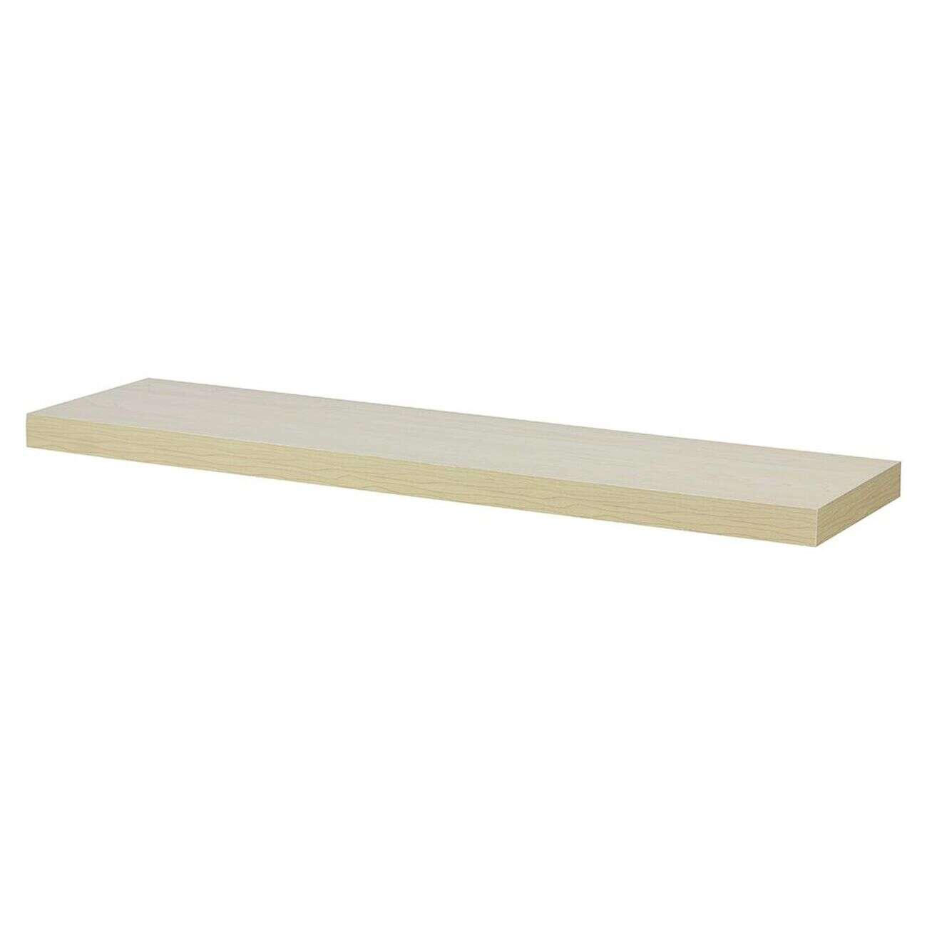 Étagère murale rectangulaire en bois beige