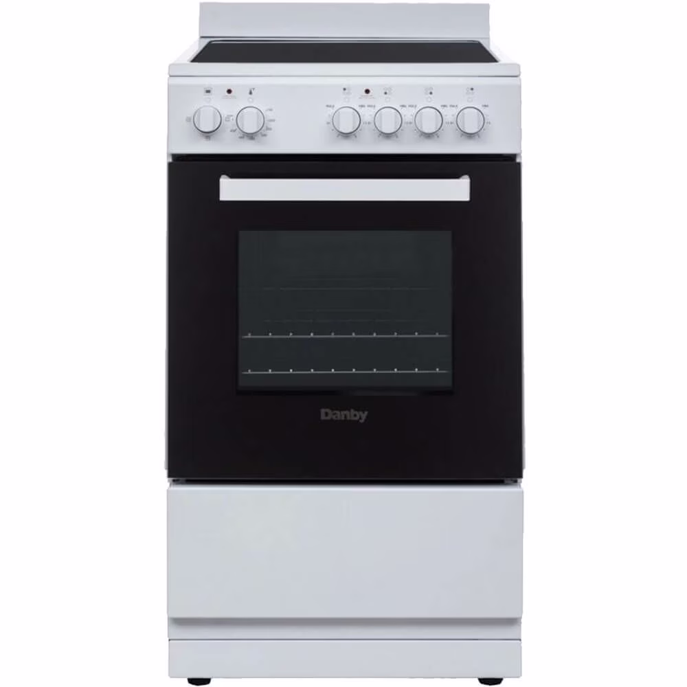 DER20V1W 2.05 Cu. Ft. White Freestanding Electric Range