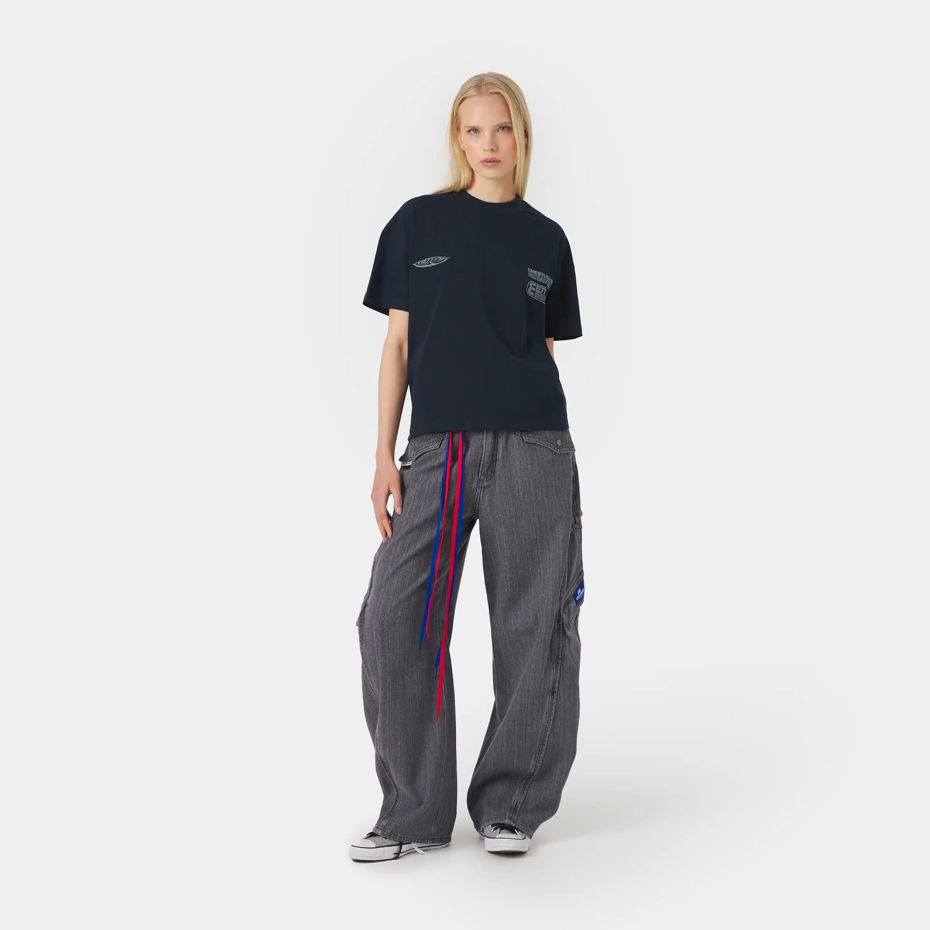 Rodeo Navy Oversized Tee