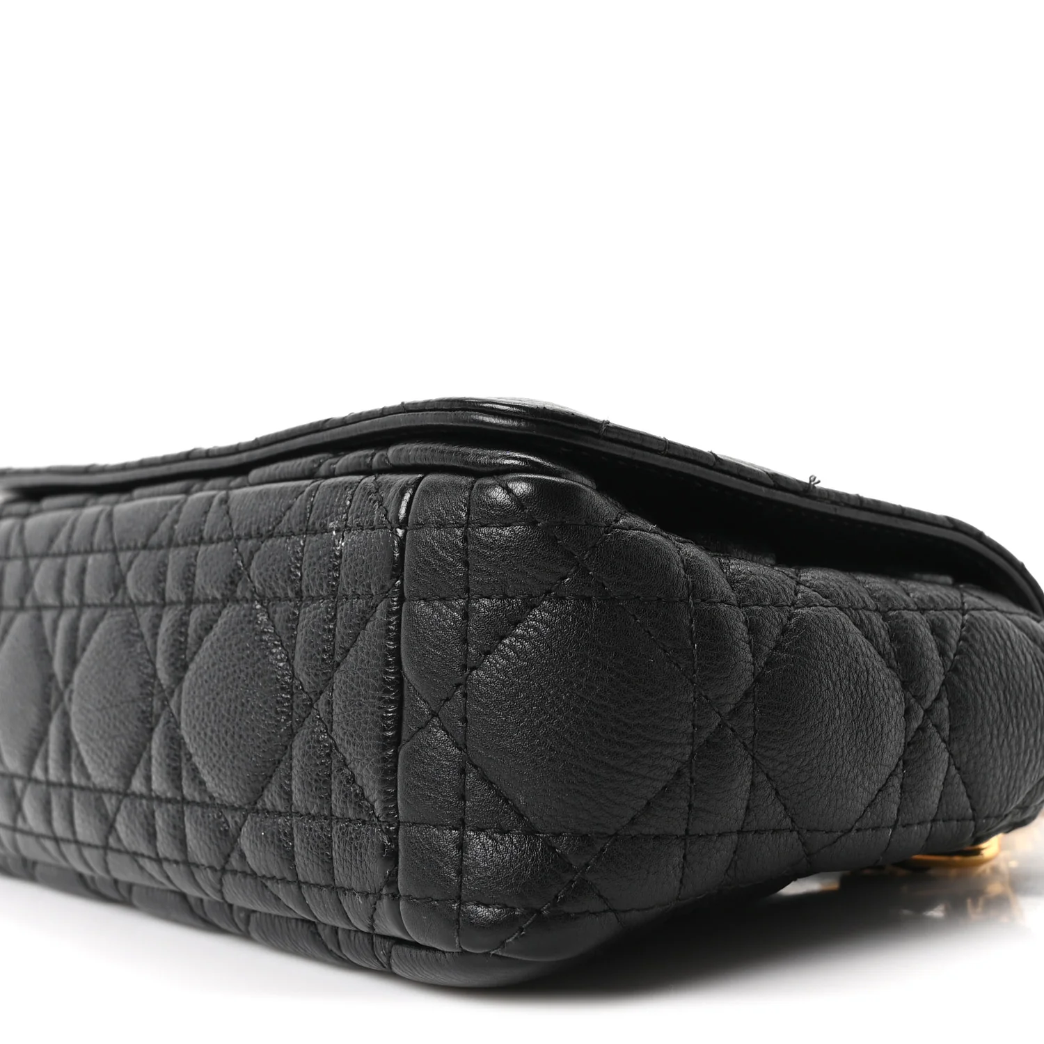 Calfskin Cannage Small Caro Bag Black