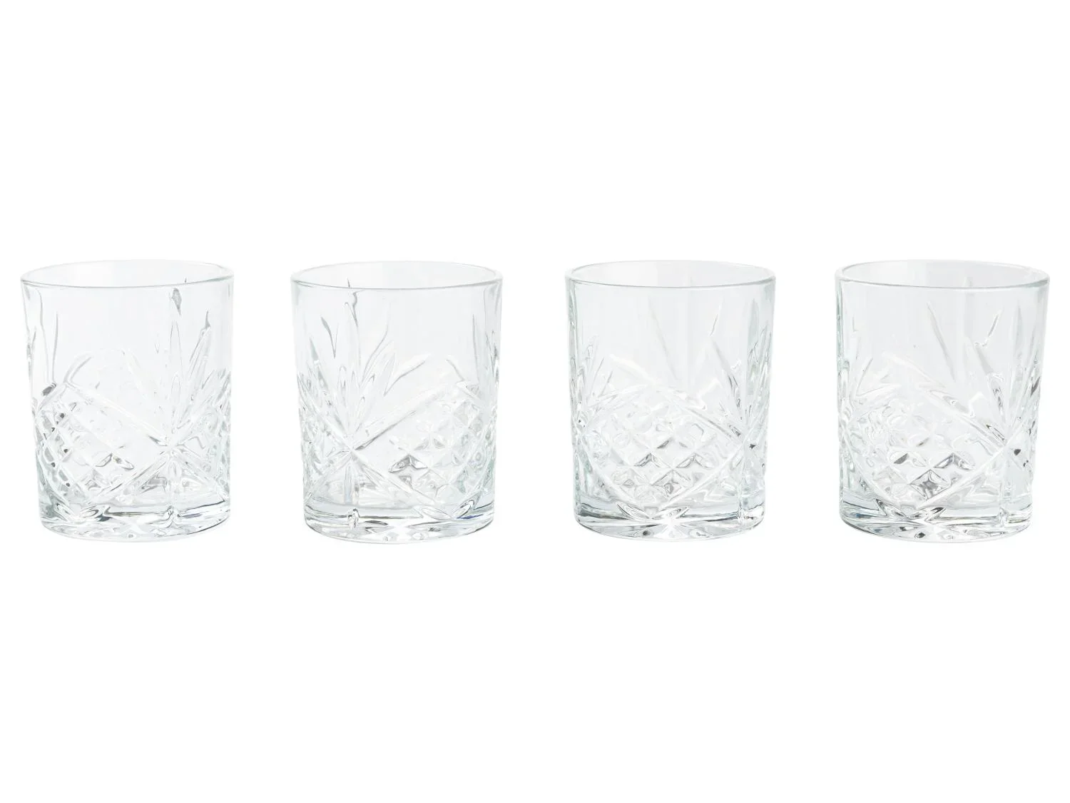 LIVARNO home Lot de 4 verres  whisky ou longdrink