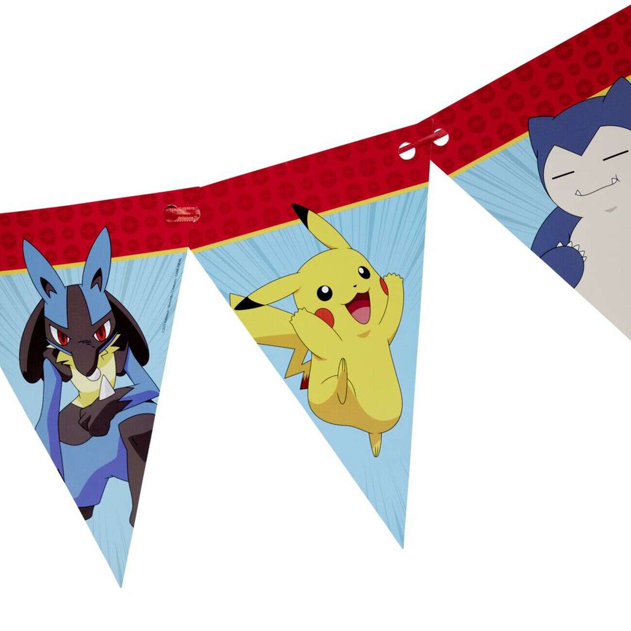 Guirlande fanion Pokémon papier 2,3m