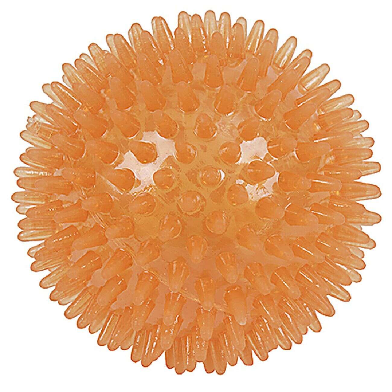 Jouet pour chien balle à picots en plastique Ø8,8cm (2 modèles)