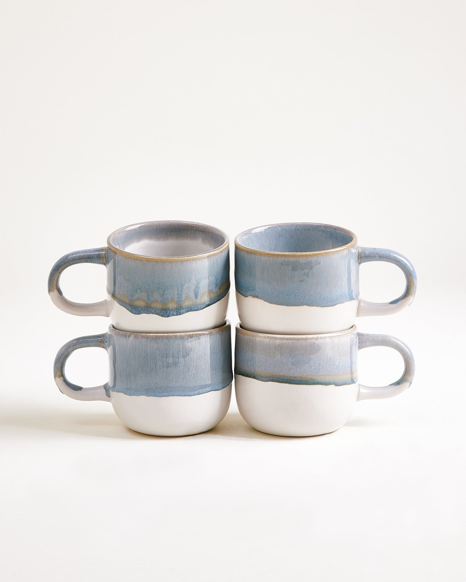 COIMBRA - SMALL MUG GRAY-BLUE SET OF 4