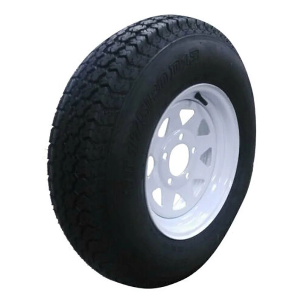 Ktaxon 2PCS Trailer Tires on Rims ST175 - 80D - 13 ST175/80D - 13 6PR H188 5 Lug/4.5
