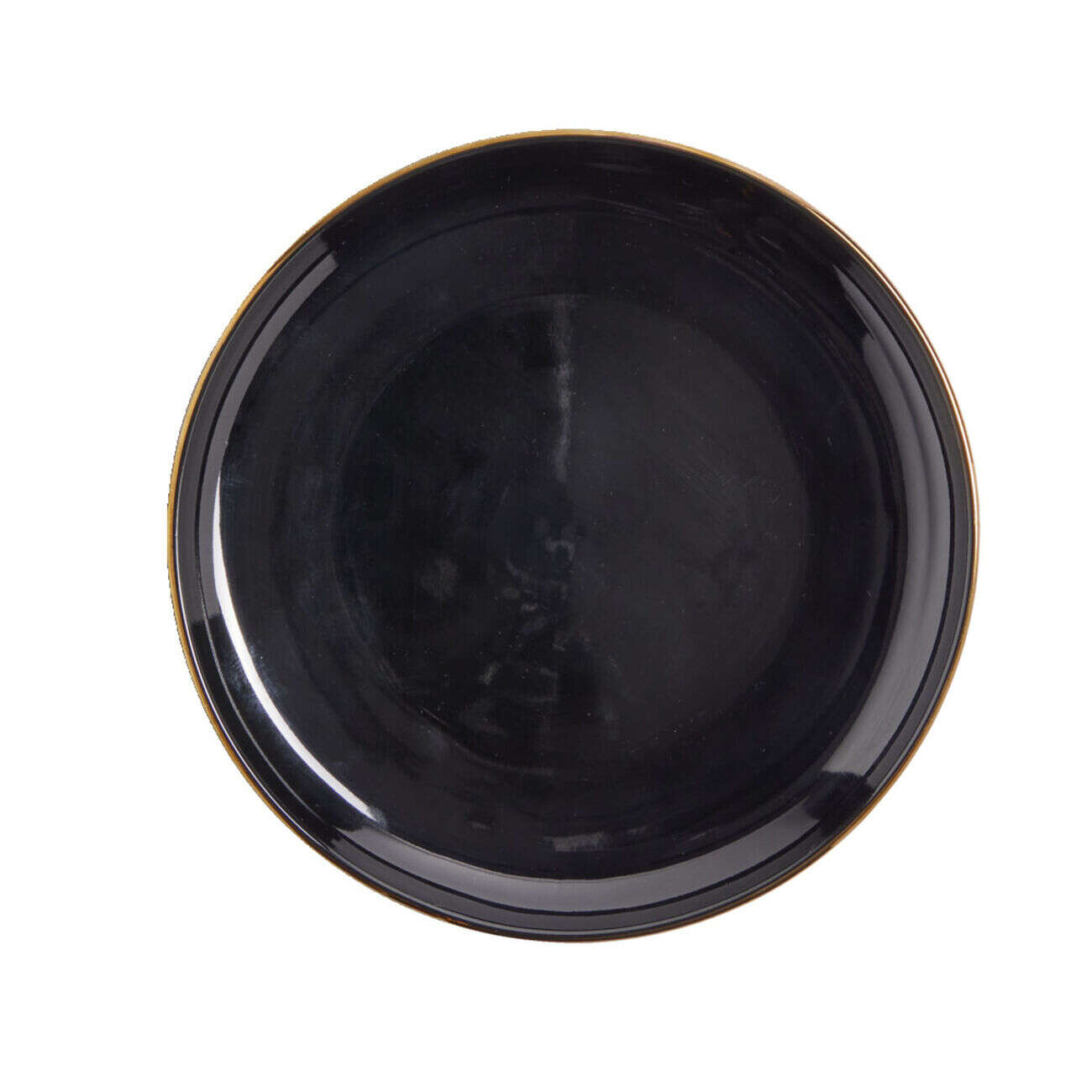 Assiette à dessert ronde Oslo faïence noire Ø20cm