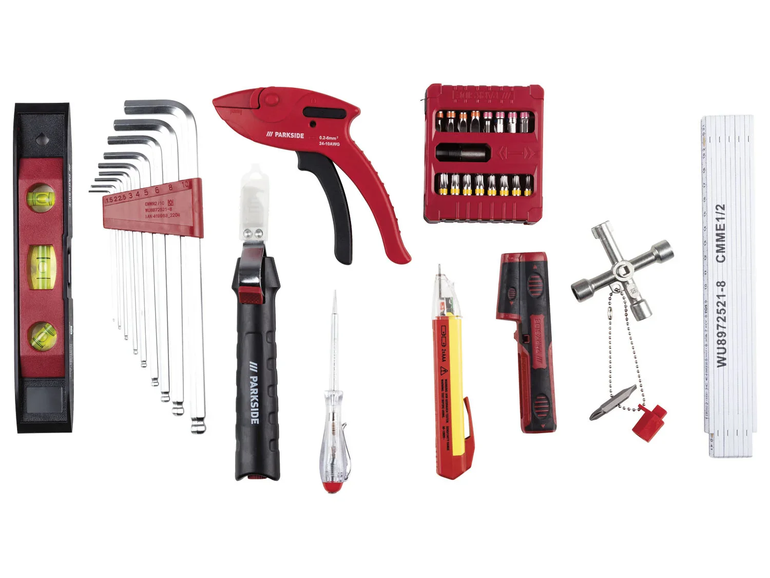 PARKSIDE Coffret d'outils d'lectricien, 83 pices