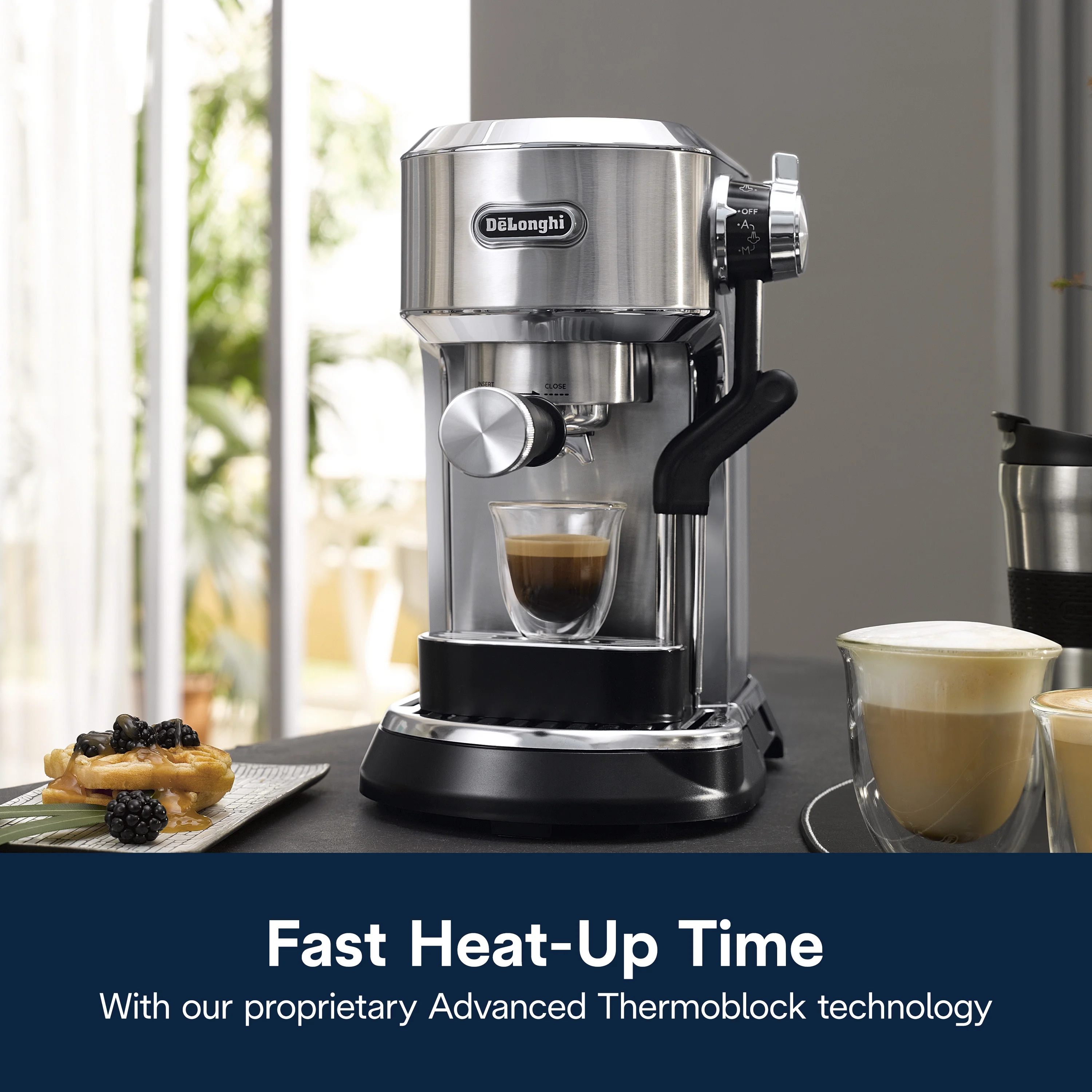 Delonghi New Dedica Maestro Plus Espresso Machine with Automatic Steam Wand