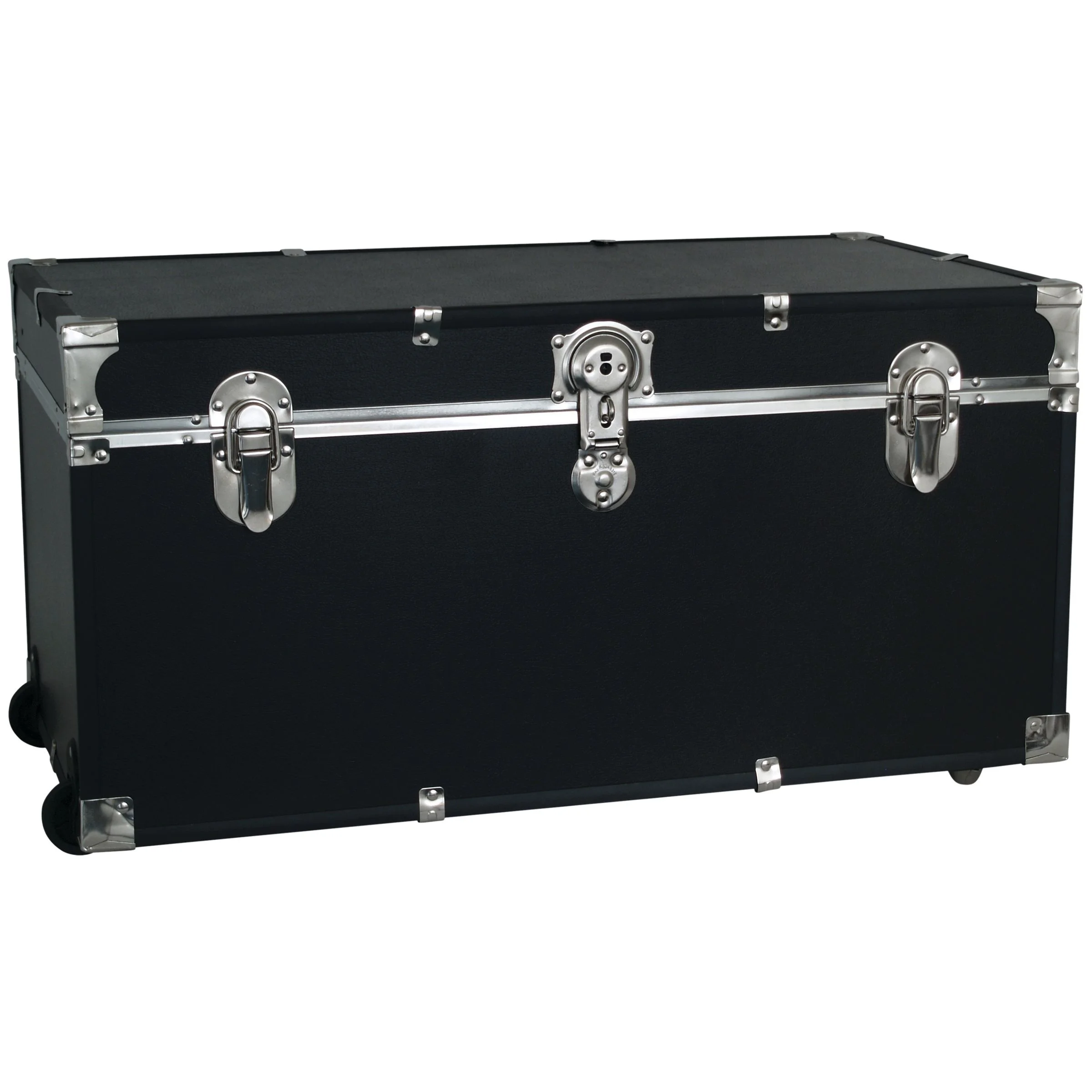31" Trunk with Wheels Lock, Black(Black) - Image 2