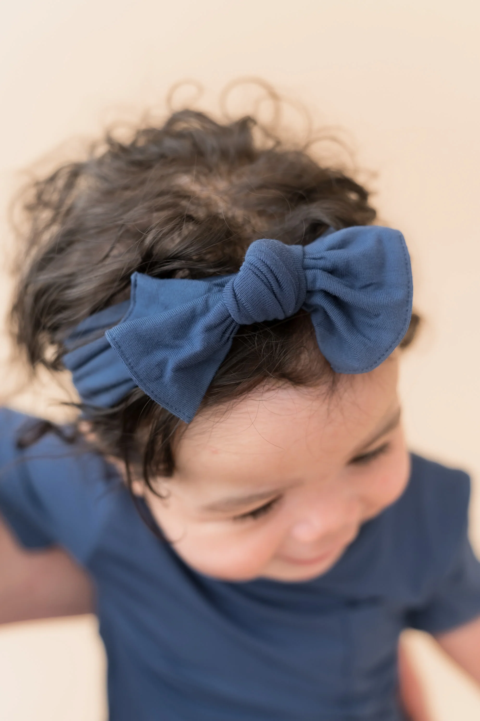 Knotted Bow Headband in Oxford