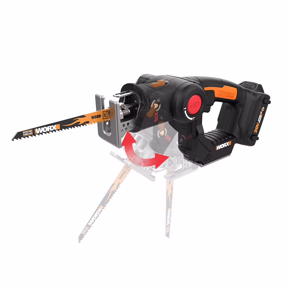WX550L 20V Power Share Axis Cordless Reciprocating Jig Saw (Battery Charger Included)
