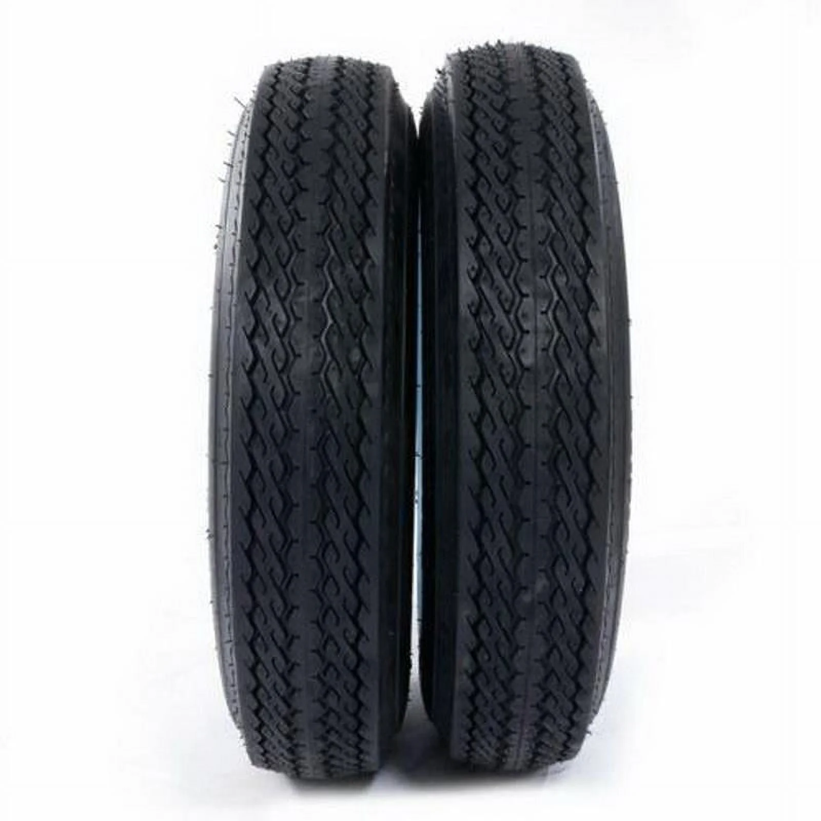Ktaxon 1 Pair of Trailer Tires & Rims 4.80 - 12 480 - 12 4.80 X 12 4 Lug Wheel White Spoke 780 lb