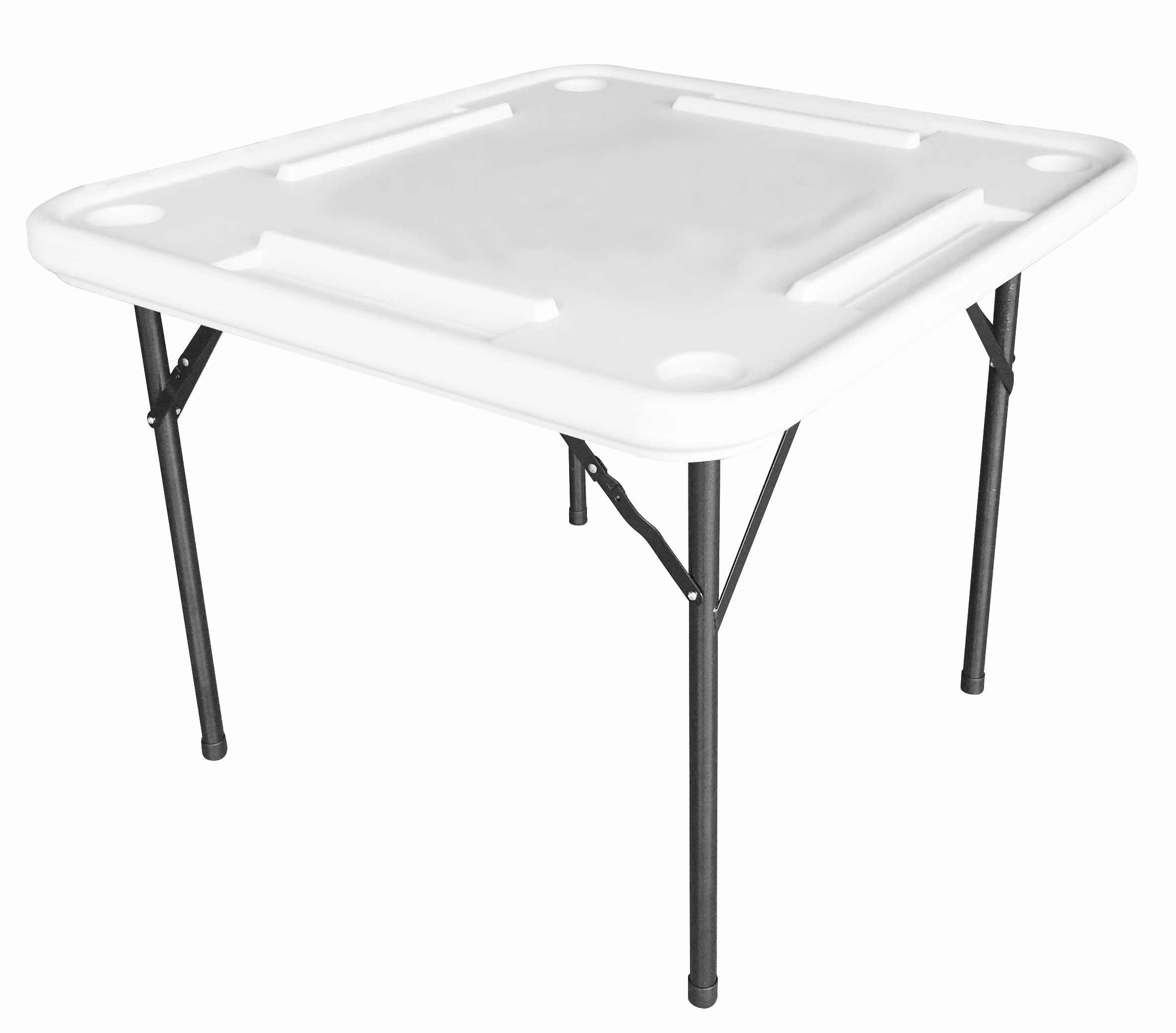 Bene Casa Foldable Domino Table with Built - in Drink Holders, 38