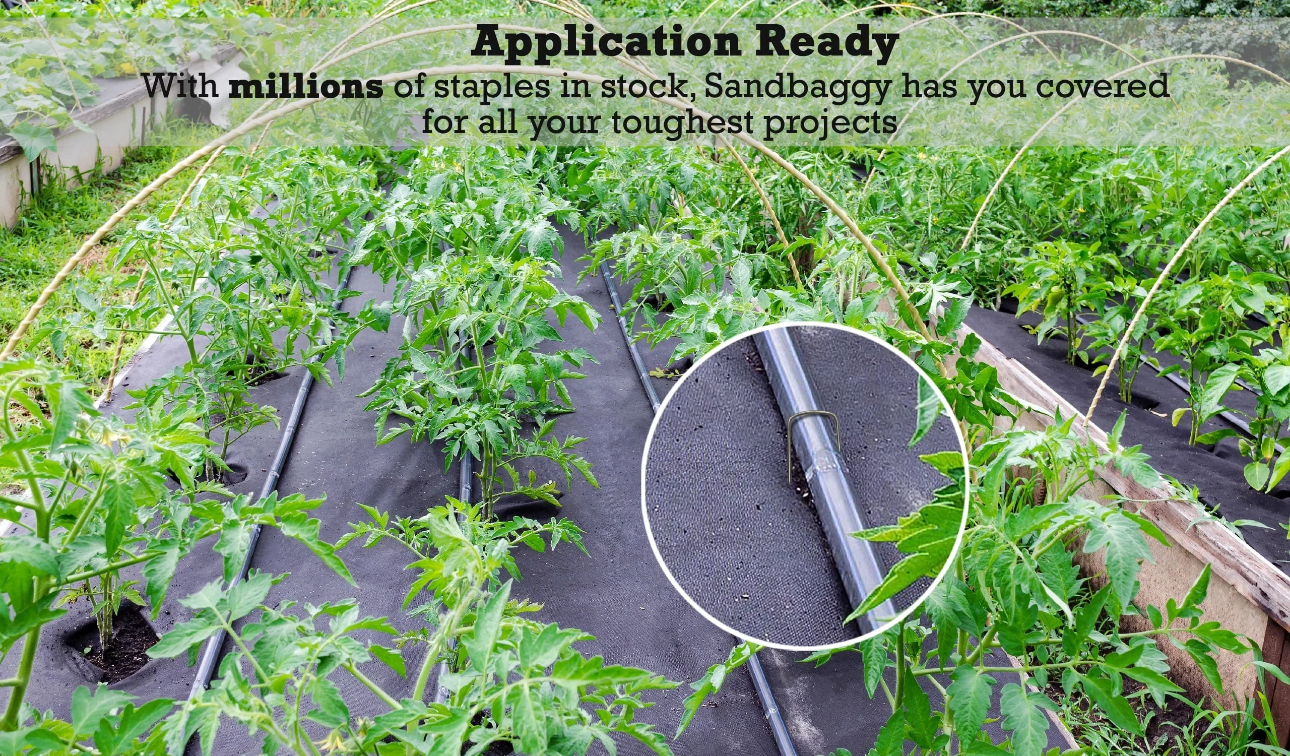 Sandbaggy 500-Count Landscape SOD Staples ~ Heavy Duty Garden Staples Stakes For Holding Down Landscape Fabric - Landscape Fabric Pins - Fence Anchors Thicker and Longer Than Other Staples