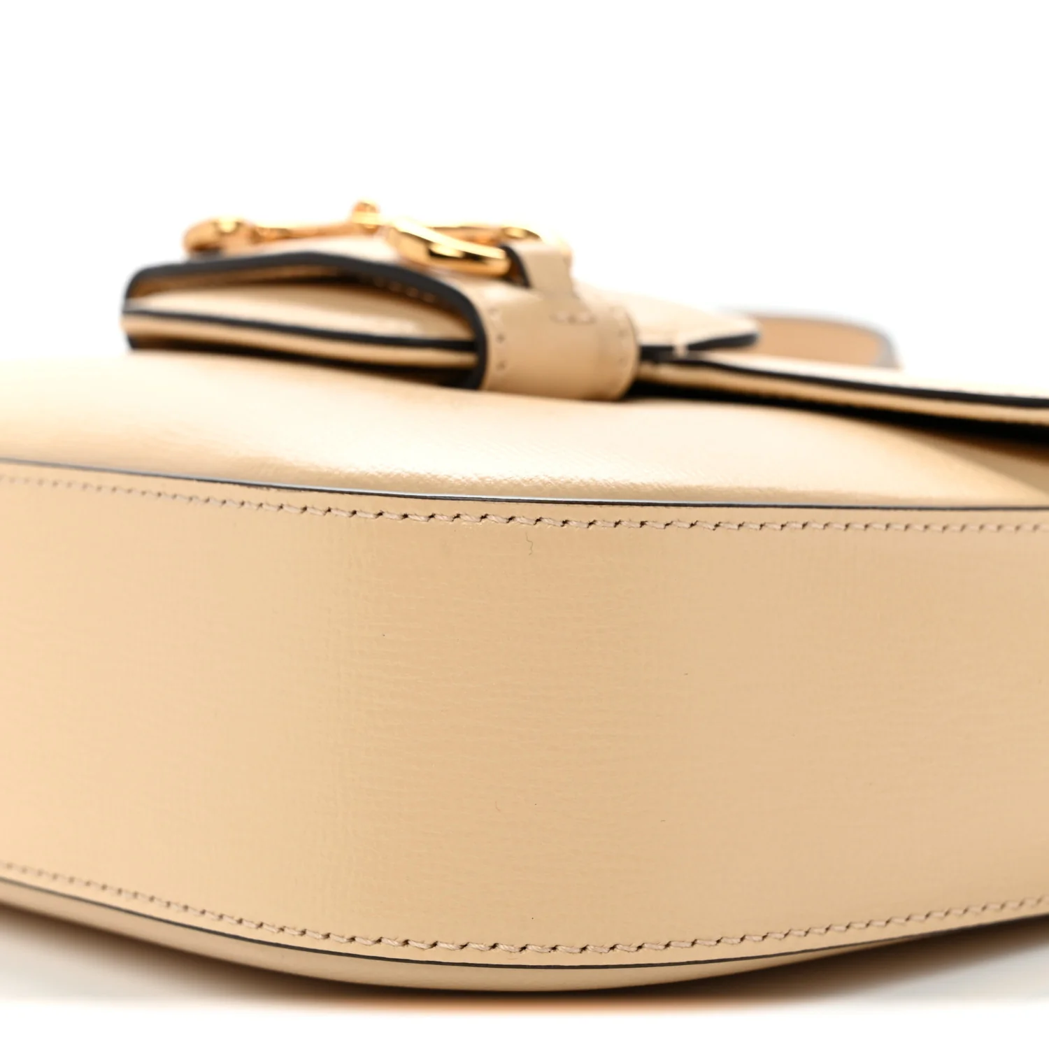 Azalea Calfskin Web Mini Horsebit 1955 Shoulder Bag Bubble Tea