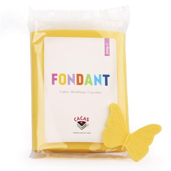 Fondant 250g gul