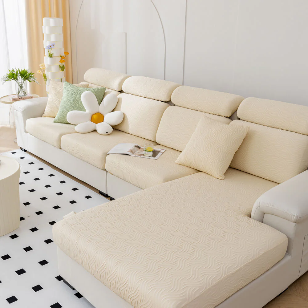 Modern Cooling Water-resistant Antifouling Stretch Magic Sectional Couch Cover