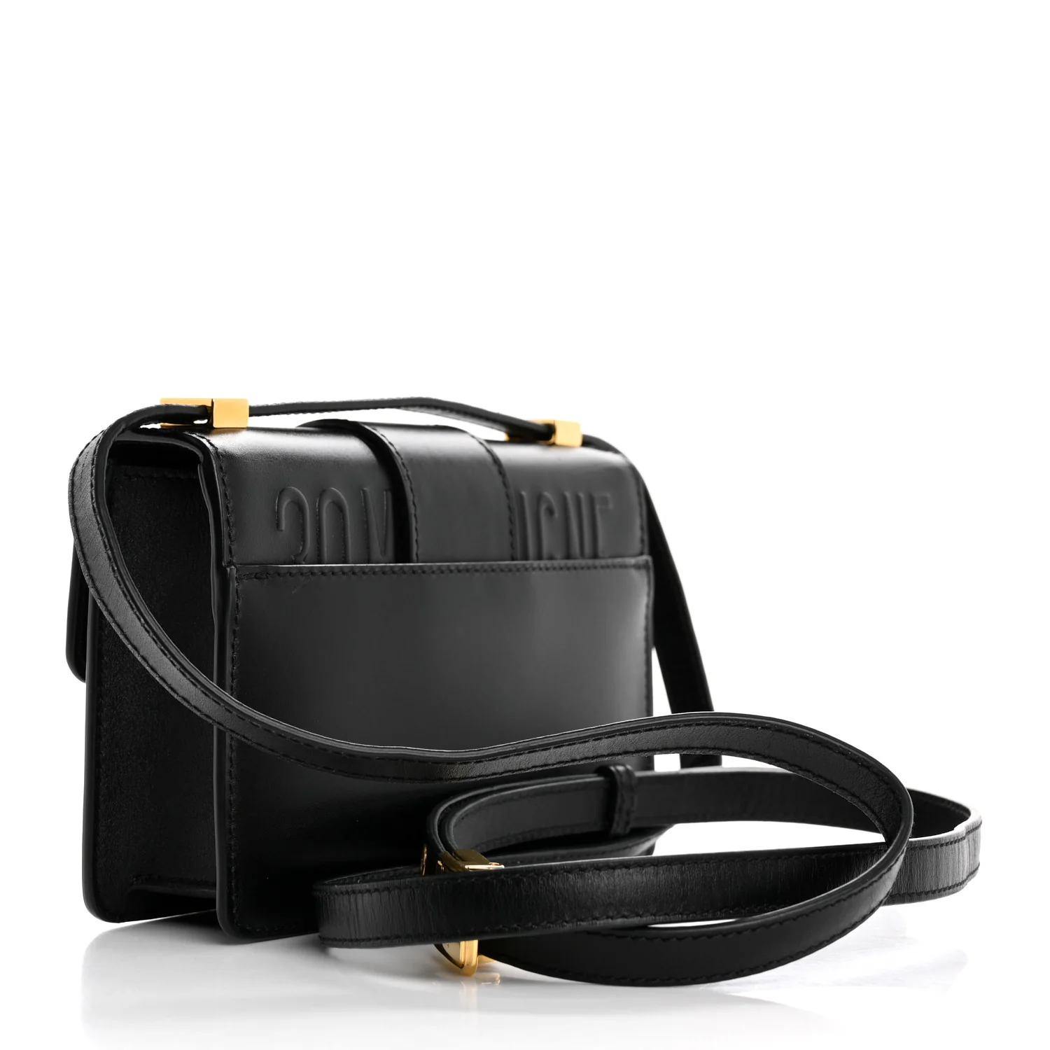 Smooth Calfskin Micro 30 Montaigne Flap Bag Black