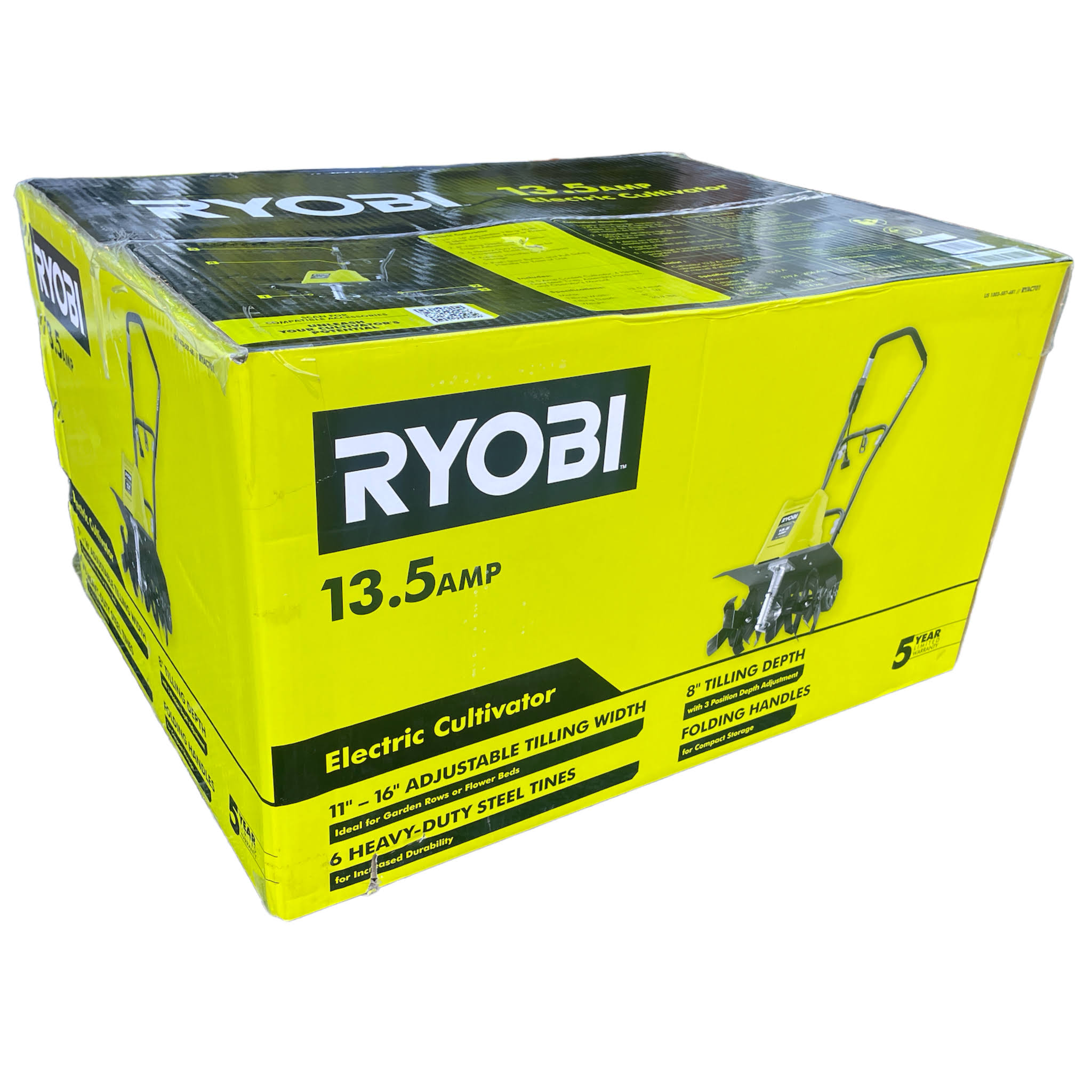 Ryobi RYAC701 16 in. 13.5 Amp Corded Cultivator