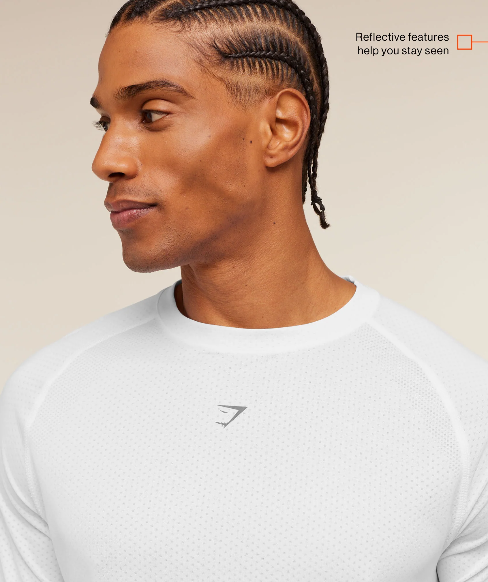 HYBRID ENGINEERED JACQUARD T-SHIRT - White