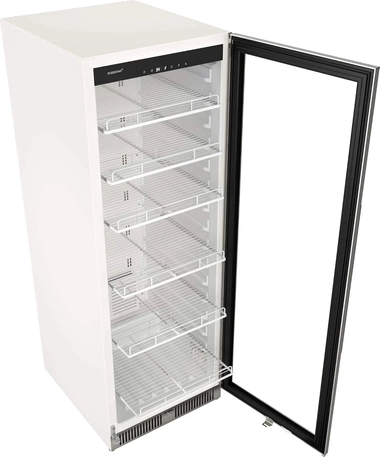 22" Wide 10.1 Cu. ft. Commercial Beverage Merchandiser - Stainless Steel, Temp Alarm, Reversible Door