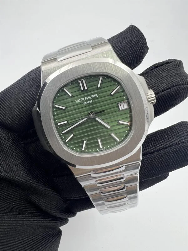 Green Dial Stainless Steel Replica Patek Philippe watches Psp6221
