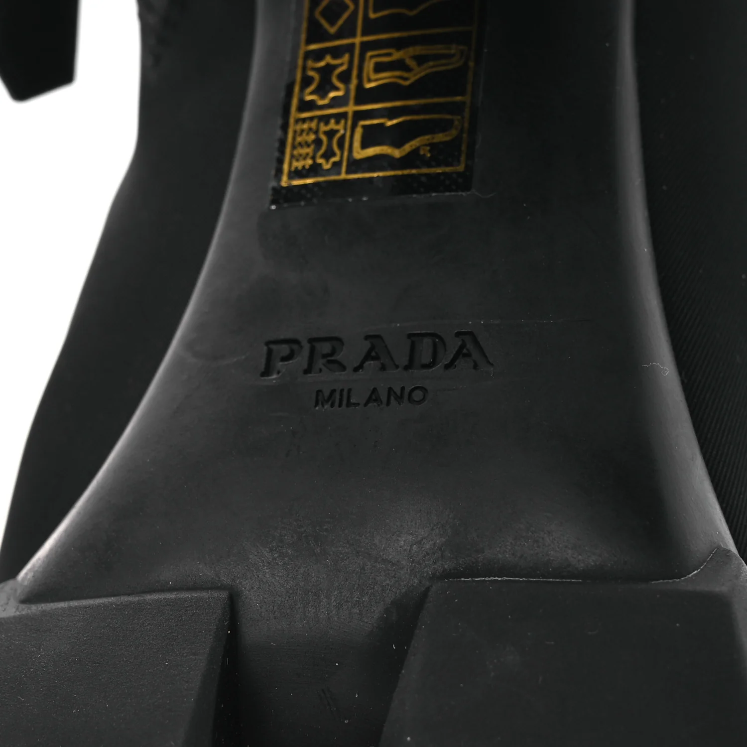 Spazzolato Re-Nylon Metal Triangle Logo 110mm Ankle Boots 36.5 Black