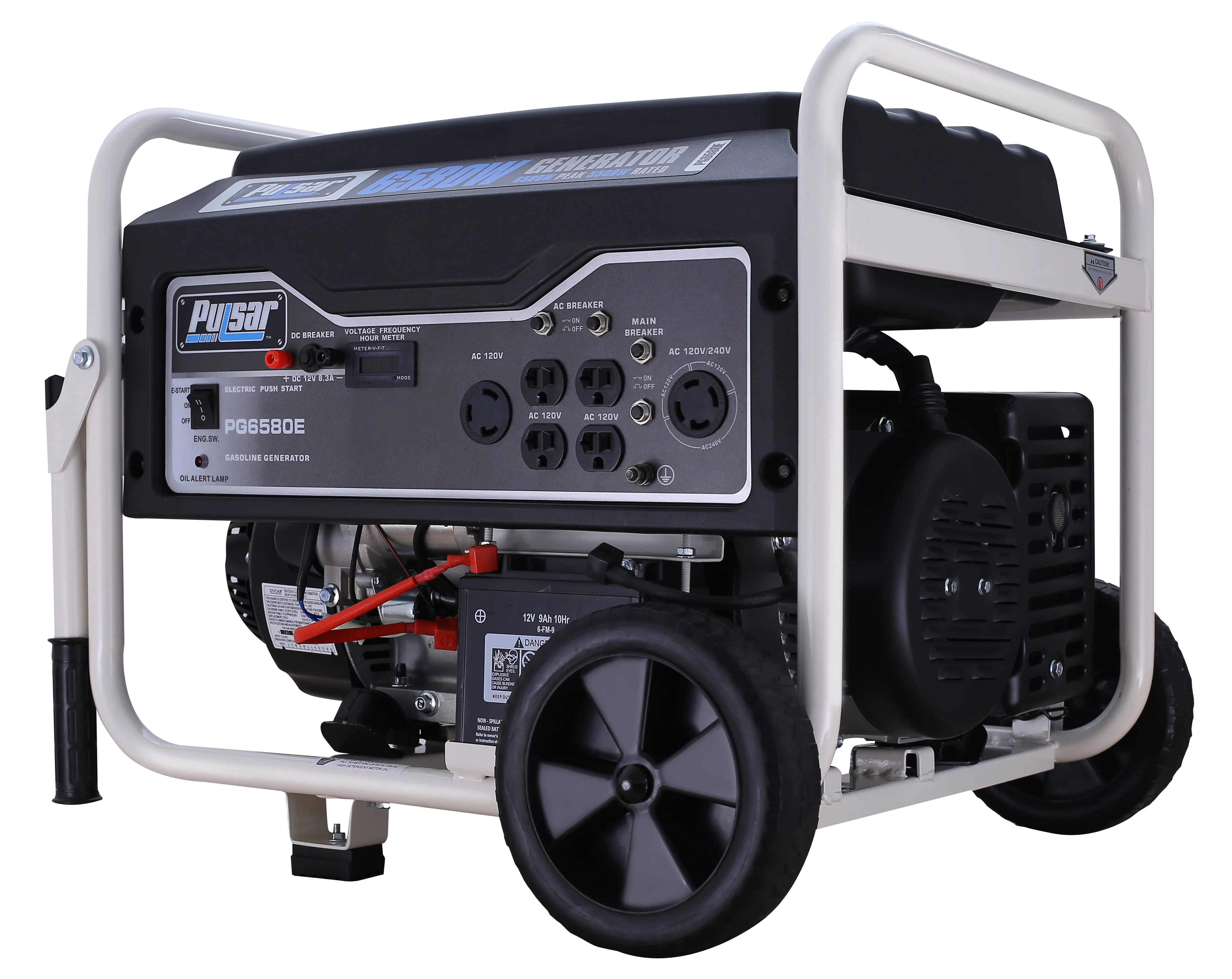 6580 Watt Portable Generator with Electric Start Image 2