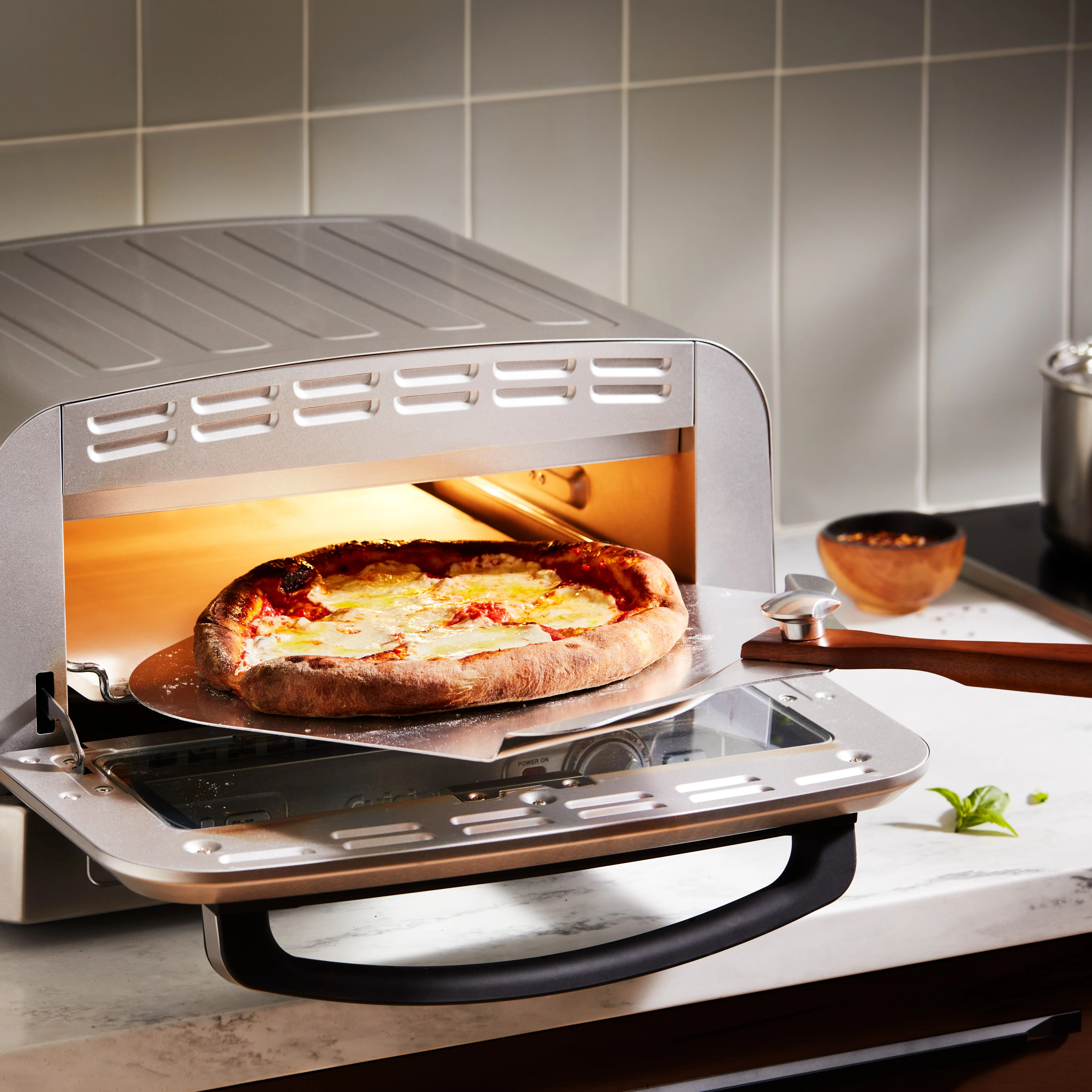 12�?Electric Indoor Pizza Oven with Accessories(Stainless Steel) - Image 7