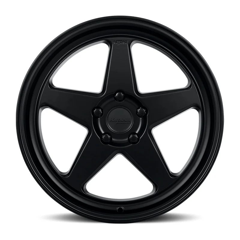 4 x Katana KR03 Matte Black Wheels 5x114.3 18x8 +40et Racing Performance Rims