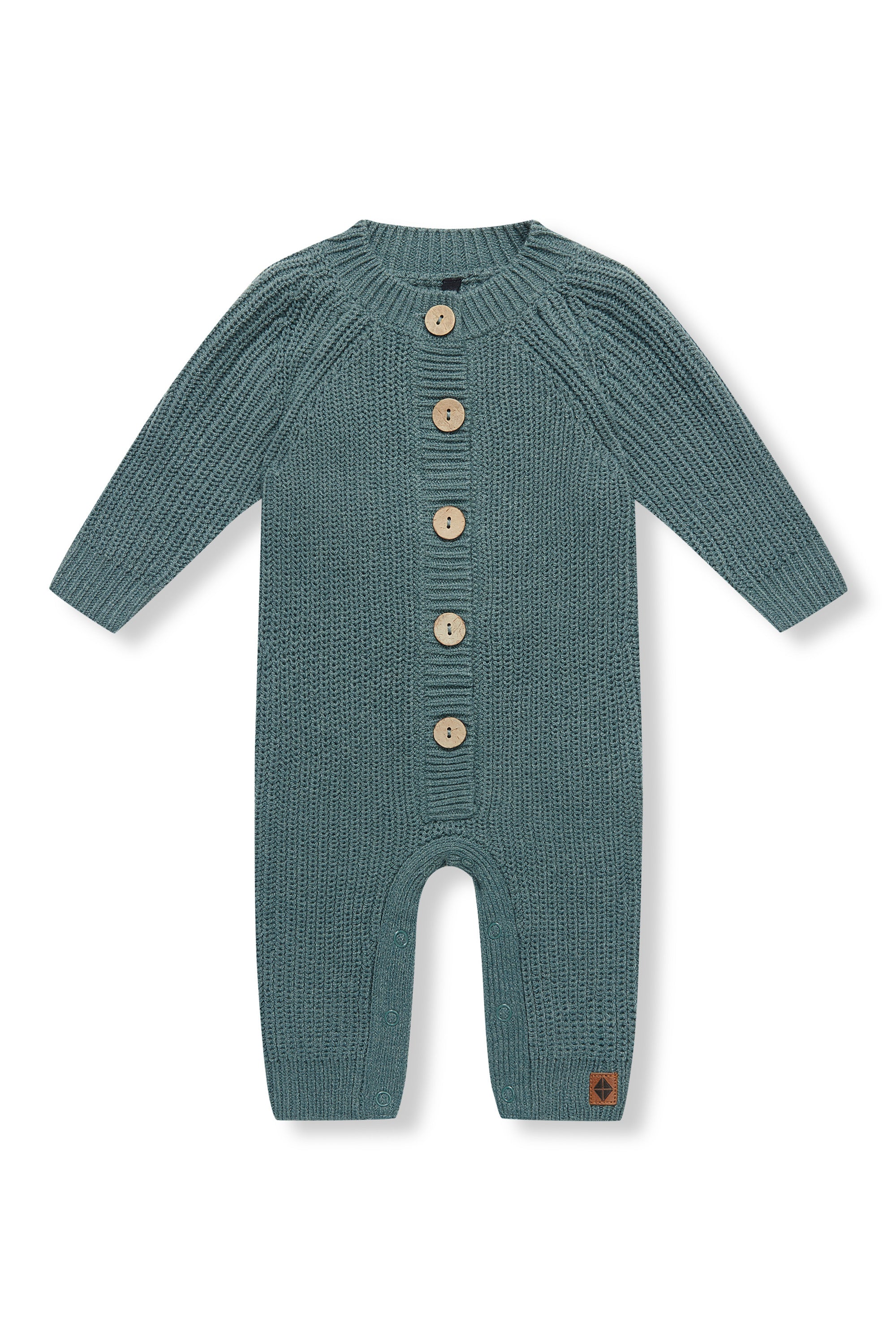 Chunky Knit Jumpsuit in Pine