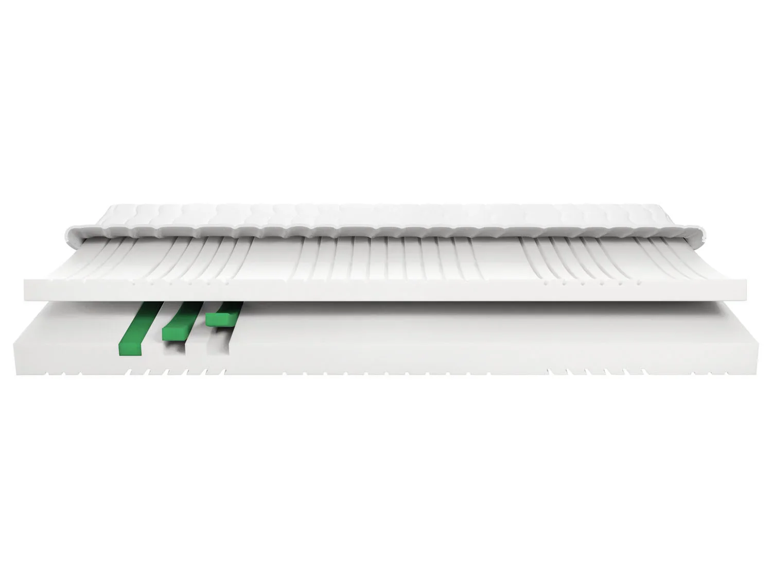 LIVARNO home Matelas en mousse froide, 7 zones, H2, 160 x 200 cm