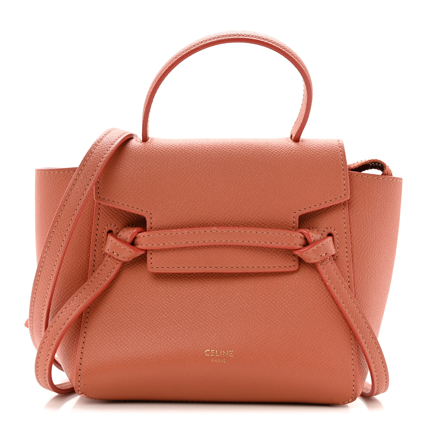 Grained Calfskin Pico Belt Bag Lychee