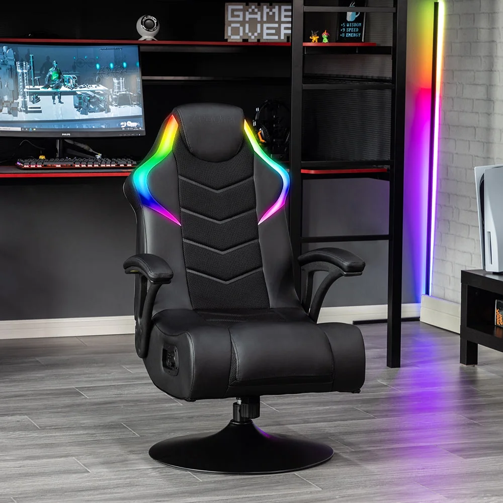Nemesis RGB Pedestal Gaming Chair, Black - Image 4