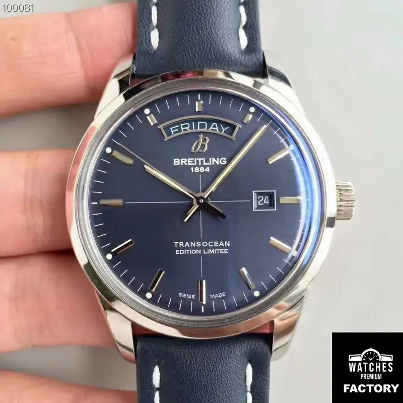 Breitling Transocean Day Date A453109T / C921 / 731P / A20BA.1 Blue Dial