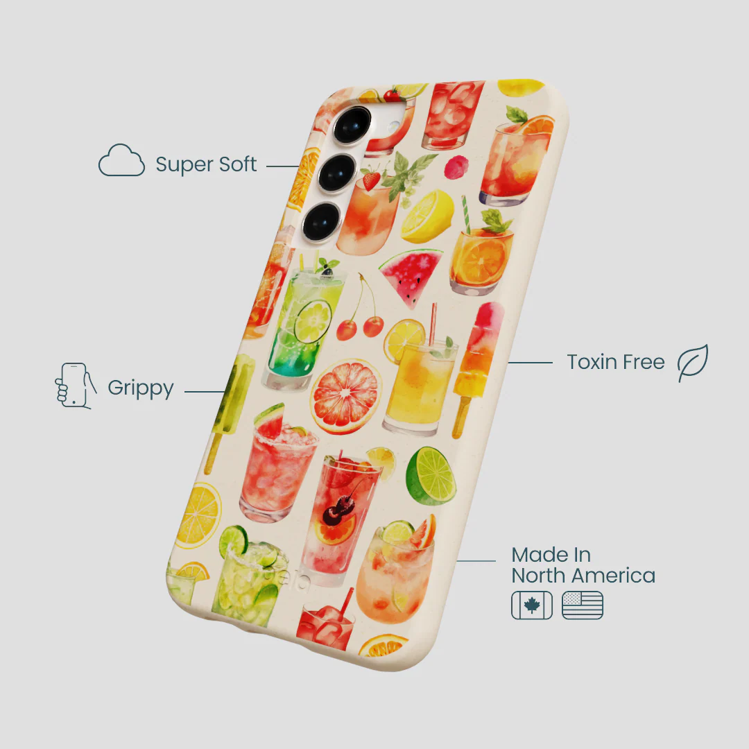 Seashell Sunset Sips Samsung Galaxy S23+(Plus) Case