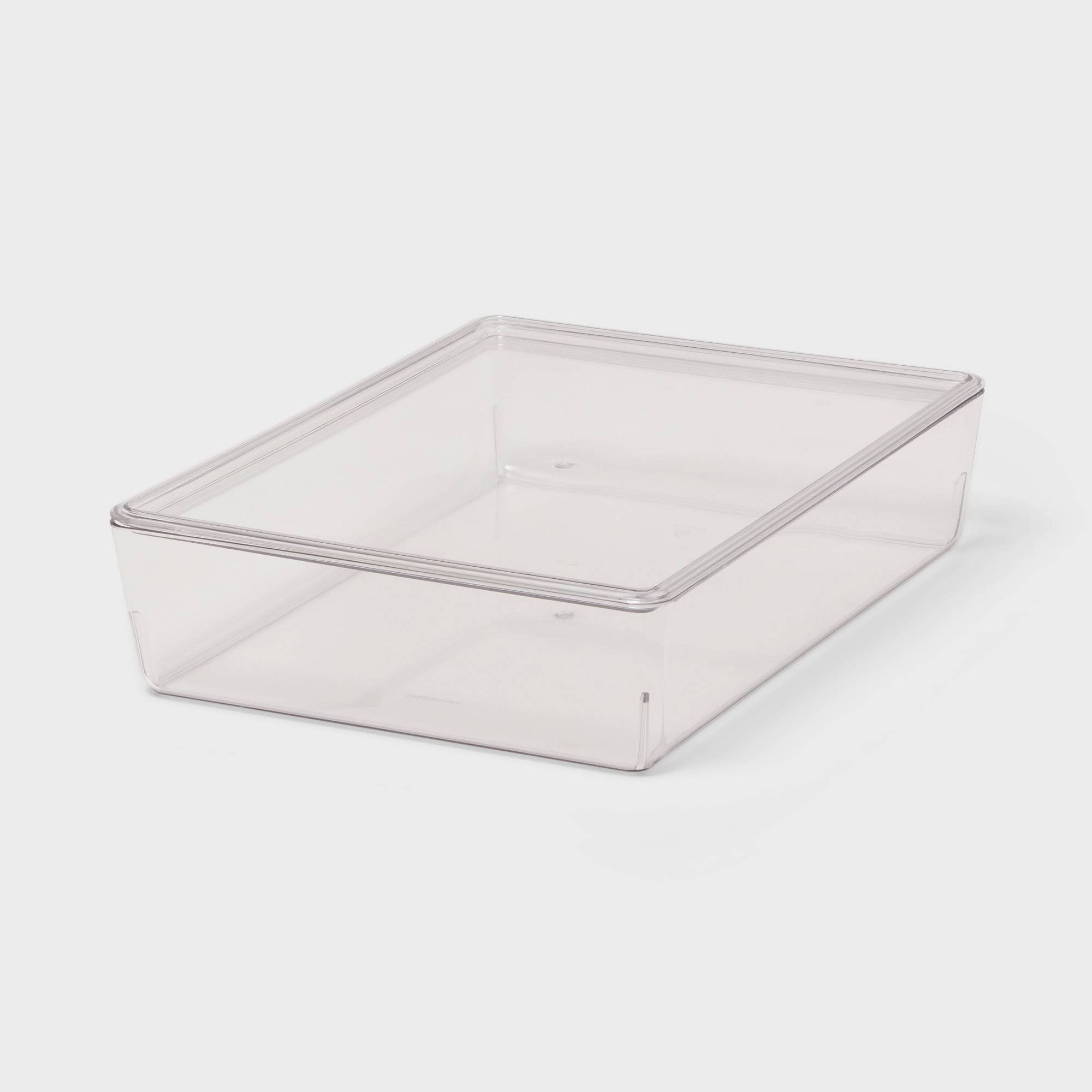6L Stacking Clear Bin with Lid - Brightroom