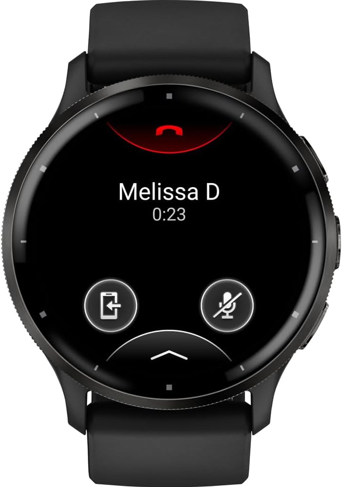 Garmin Venu 3 Health and Fitness GPS Smartwatch Slate Bezel/Black Band (45mm) - (Renewed)