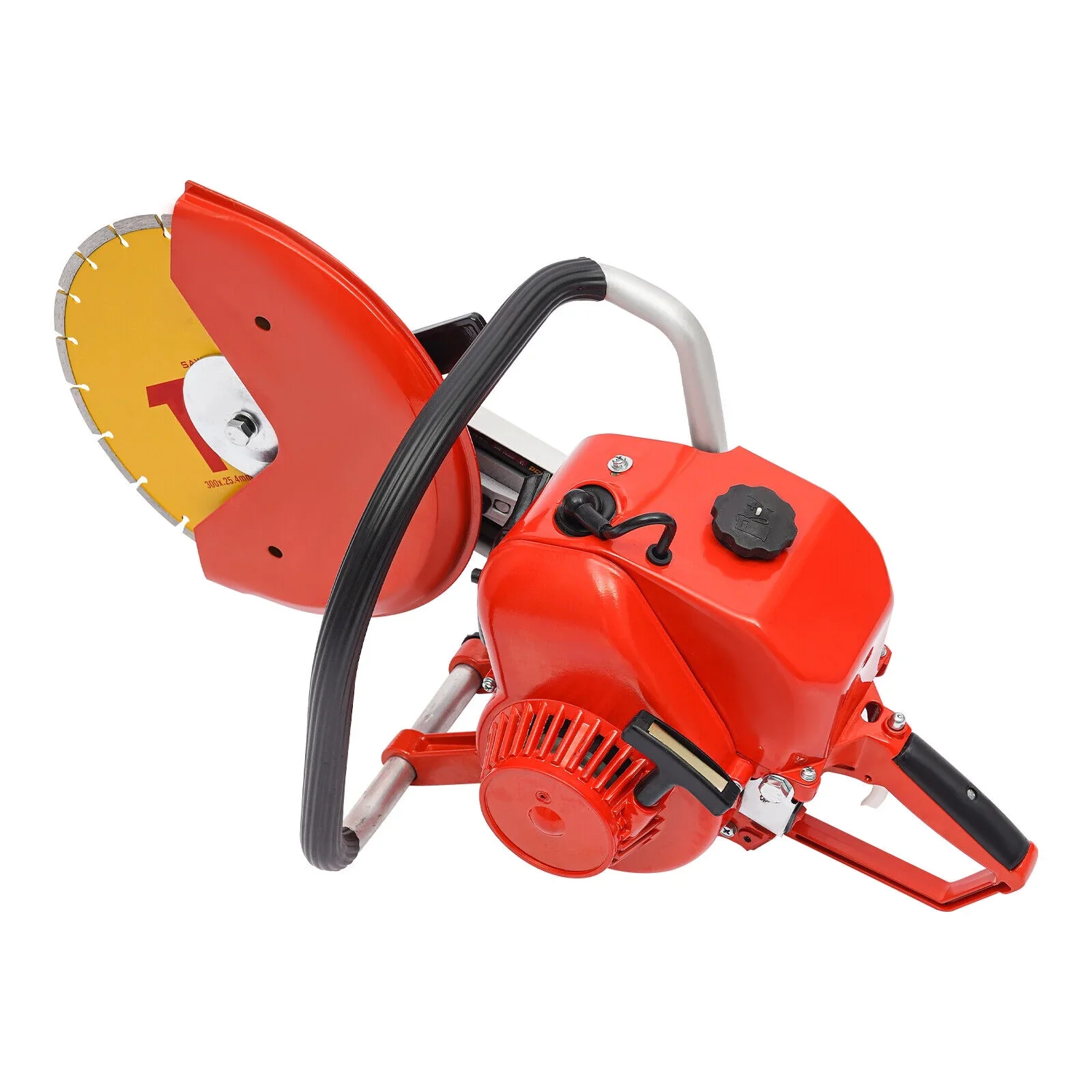 2 Stroke 78.5CC Gas Power Cement Concrete Cut off Saw Cutting Tool W/ Blade Red