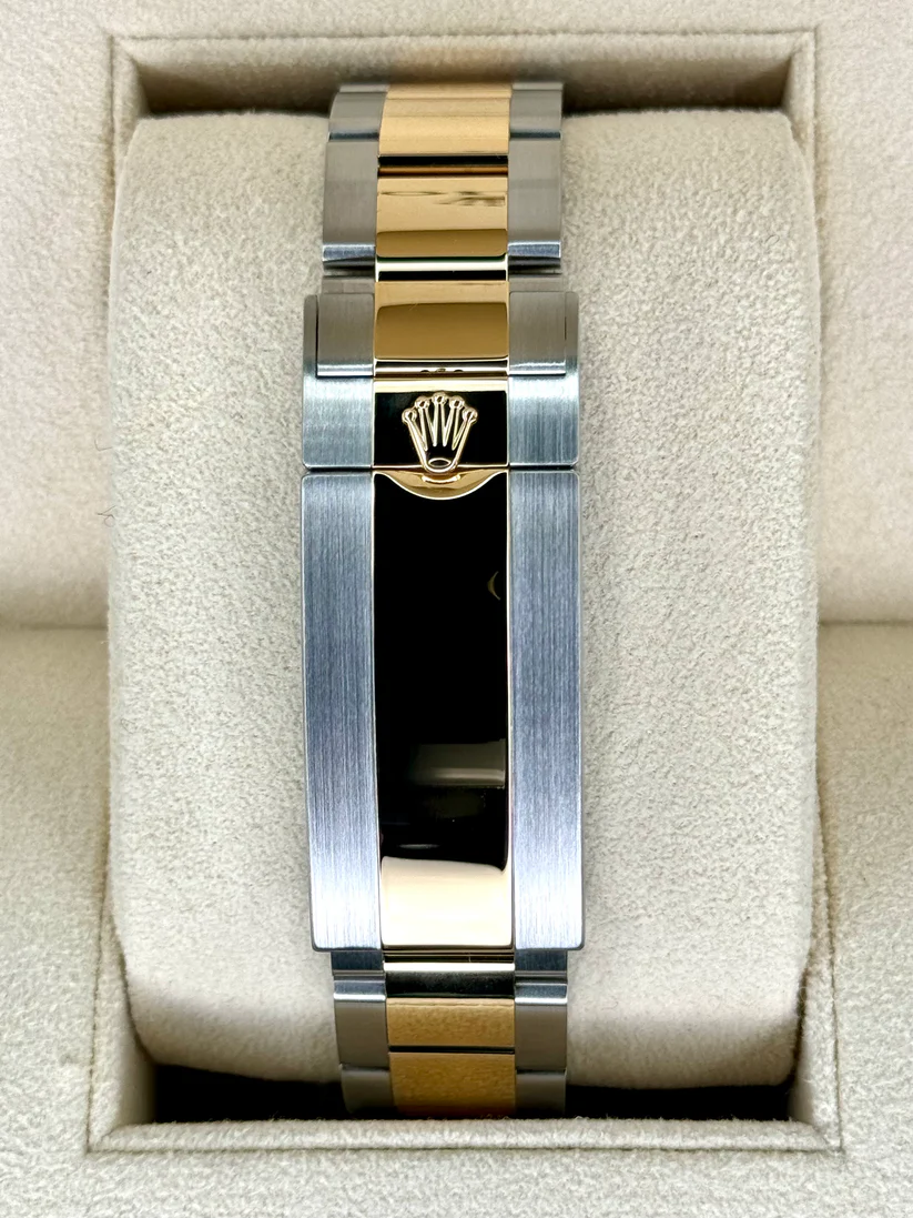 [Super Clone]Rolex Submariner 41mm Two-Tone Yellow Gold Black Dial Black Bezel - 126613LN