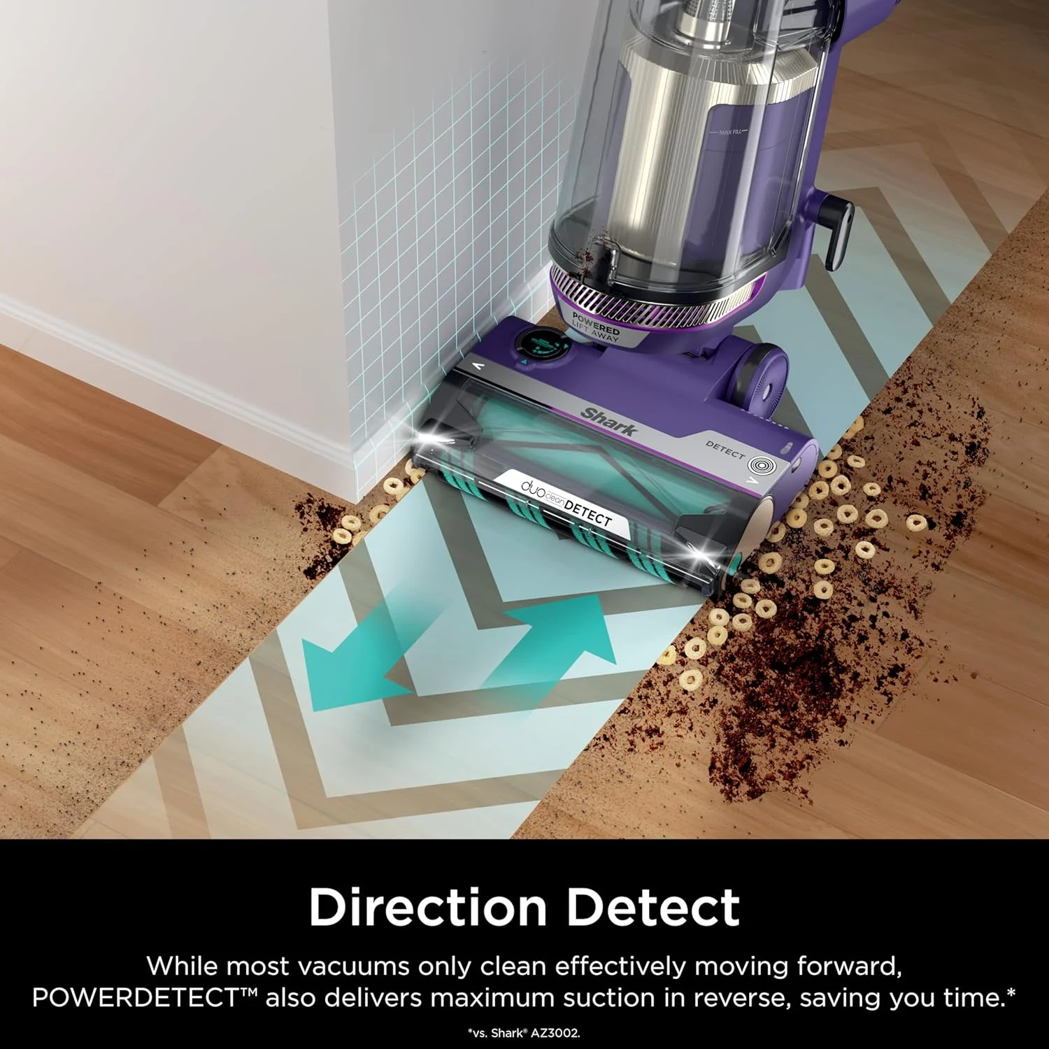 Restored POWERDETECT Upright Vacuum Cleaner with HEPA Filter, Heavy Duty,Powerful Suction for Pet Hair Pickup, DuoClean, Ideal for Carpets Hardfloors, AZ4002 (Certified)(Refurbished) - Image 10