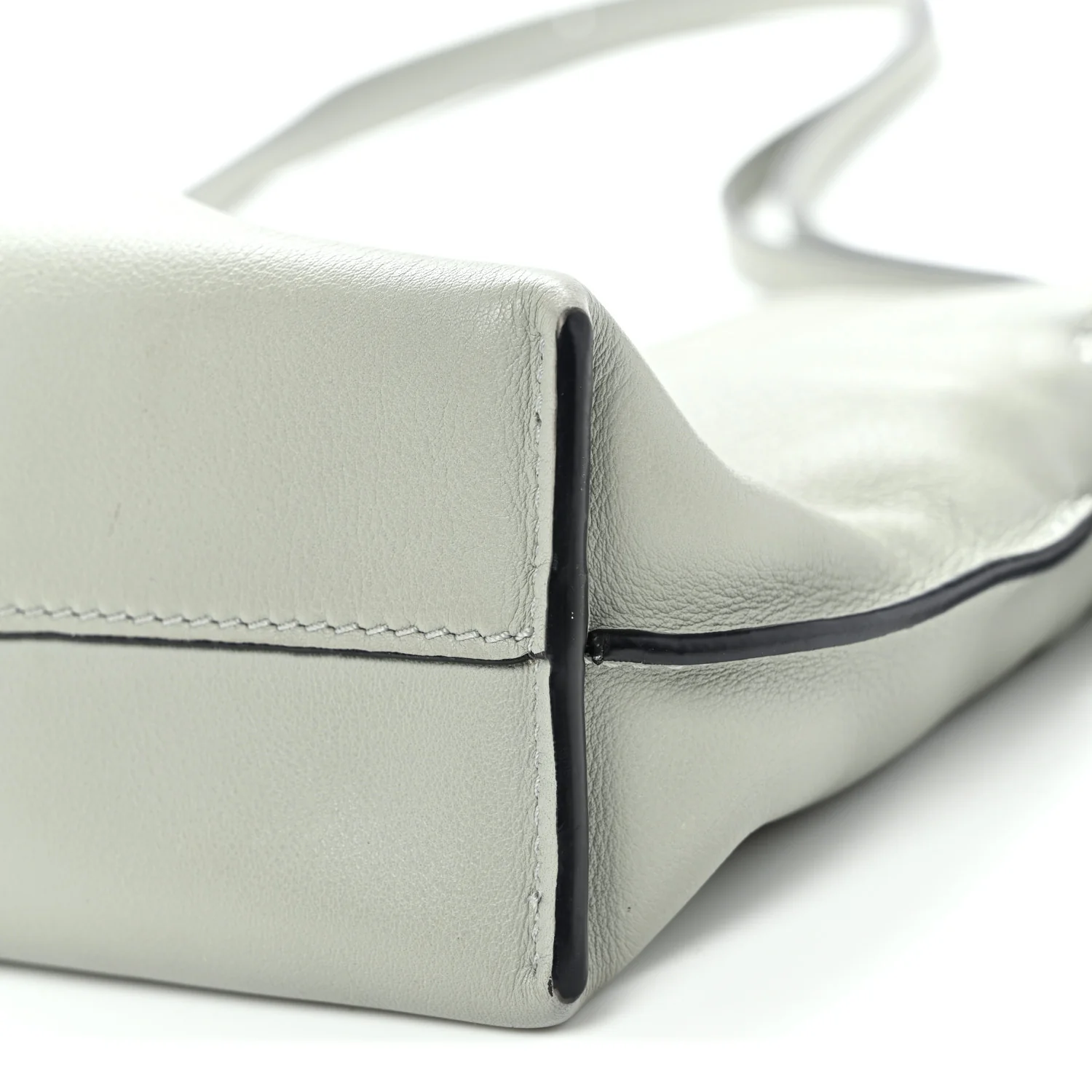 Calfskin Mini Flamenco Knot Clutch Ash Grey